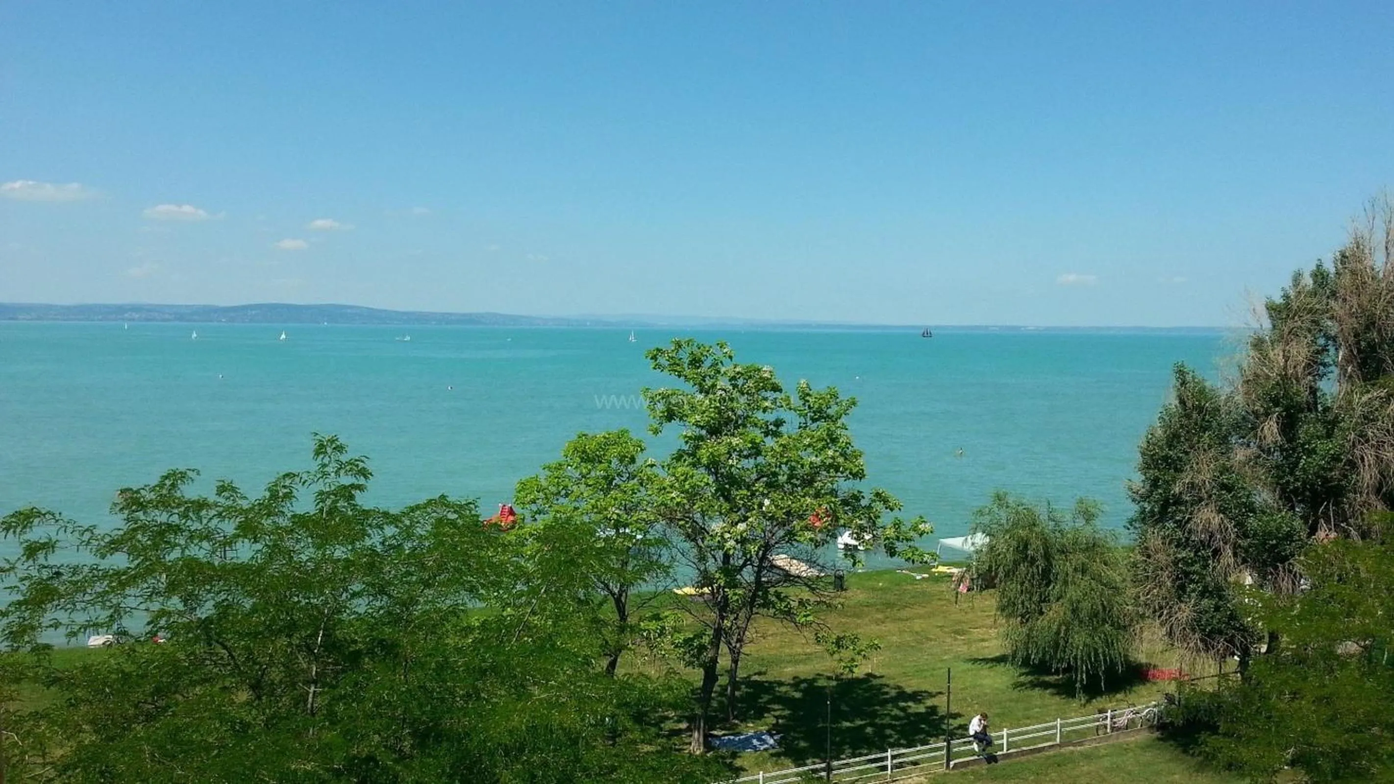 Lake view in Plazs Hotel Siófok