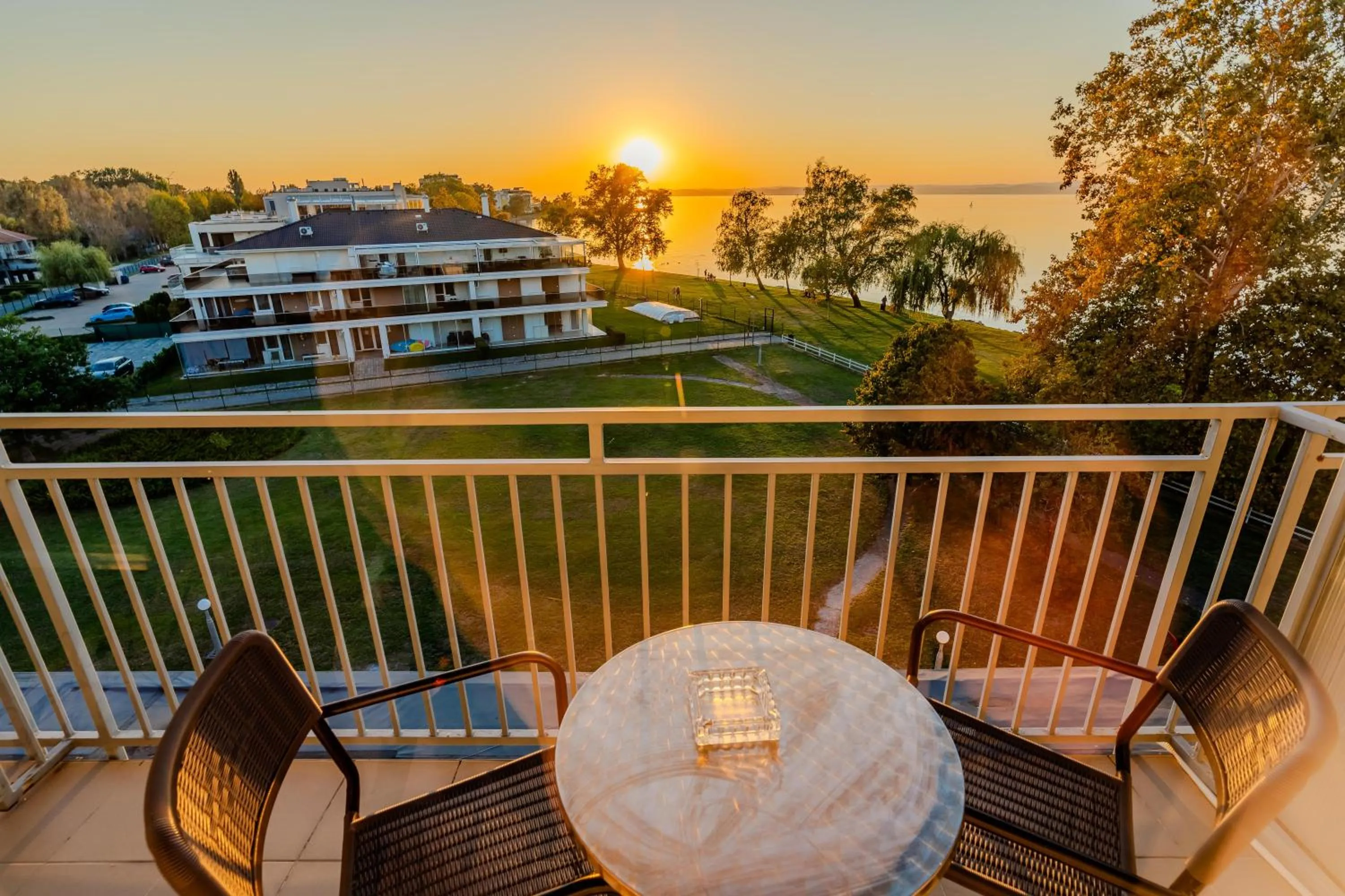 Lake view in Plazs Hotel Siófok