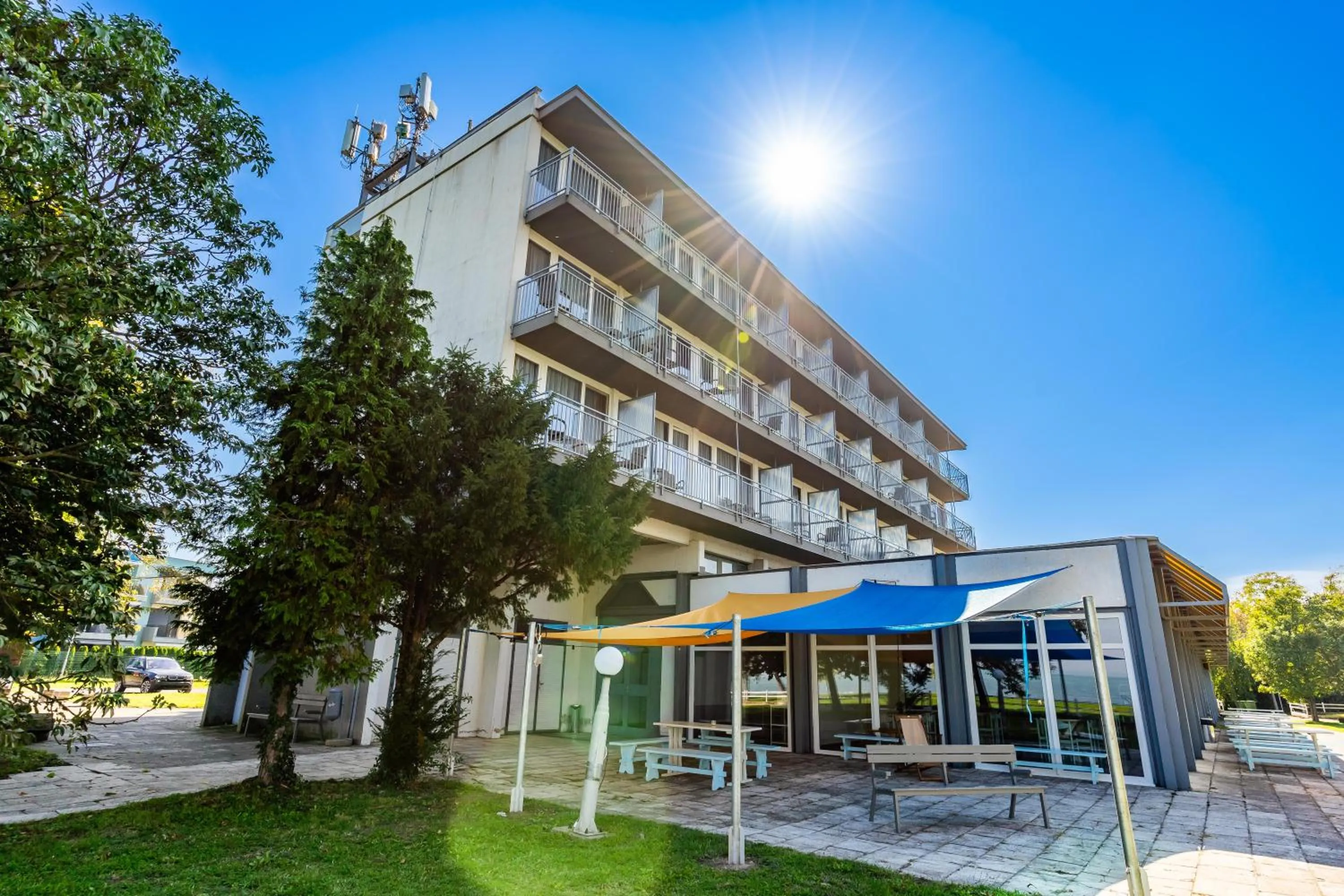 Property building in Plazs Hotel Siófok