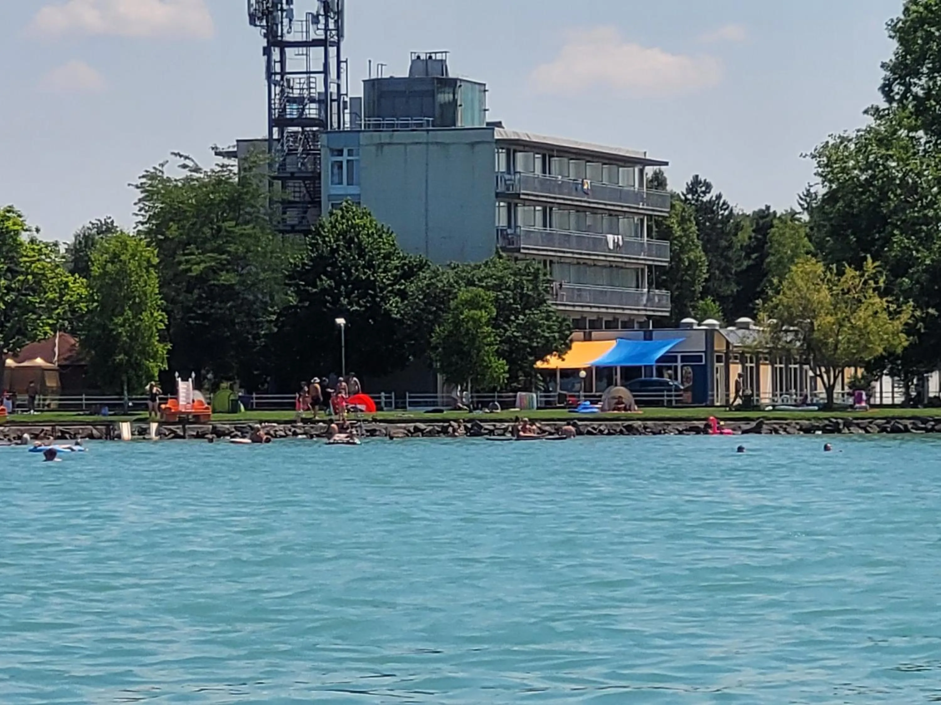Beach in Plazs Hotel Siófok