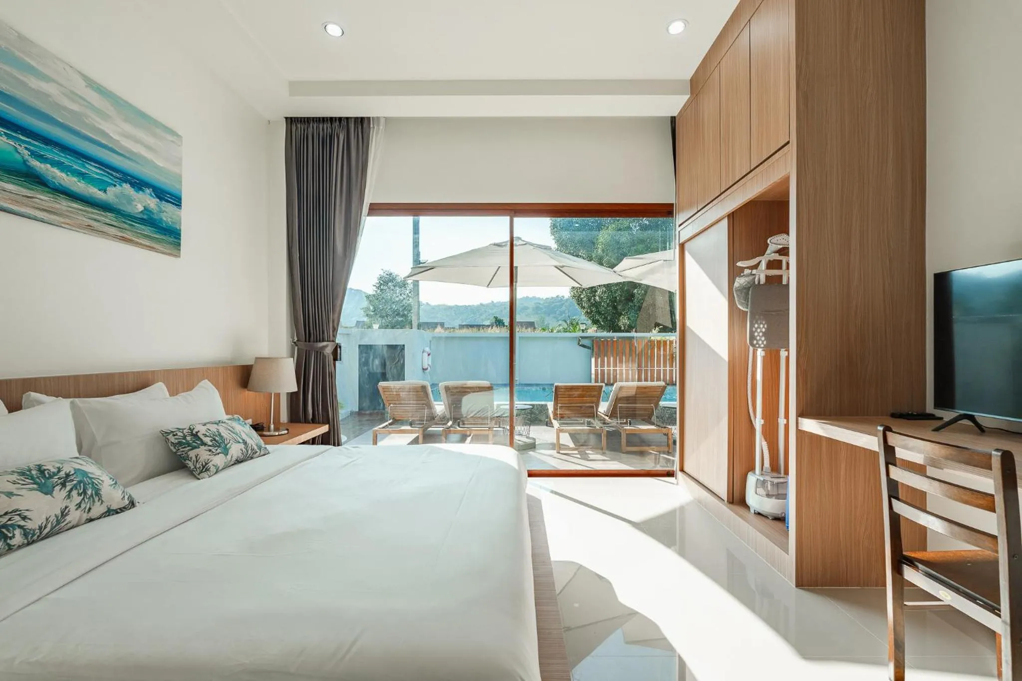 Bedroom, Bed in Pakbia Pool Villa Aonang Krabi
