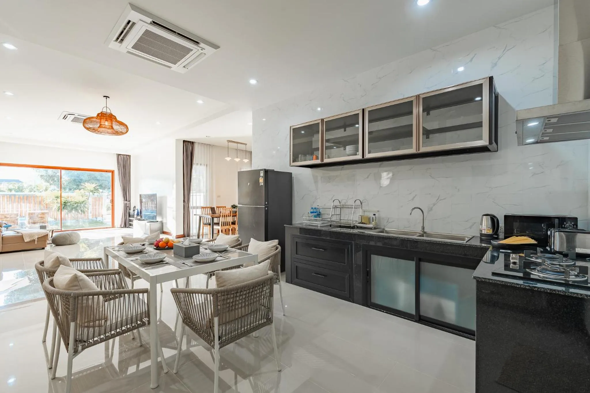 Kitchen or kitchenette in Pakbia Pool Villa Aonang Krabi