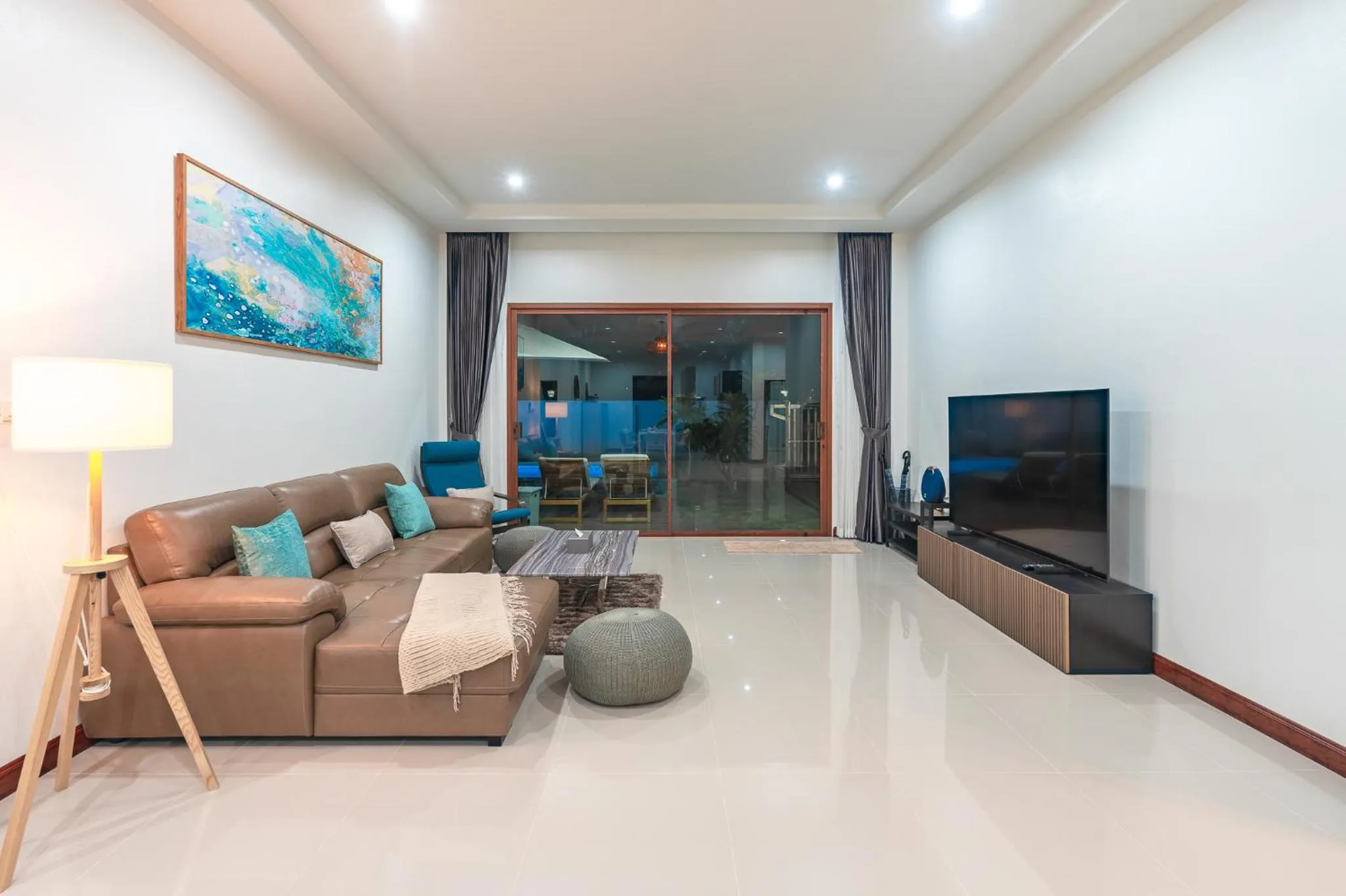 Living room in Pakbia Pool Villa Aonang Krabi