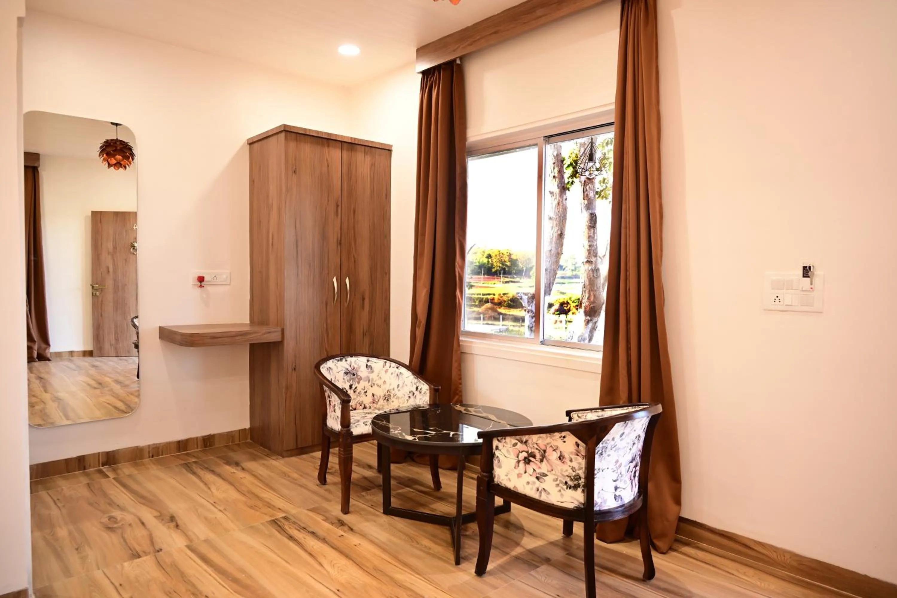 Seating area in The Golden Woods Resort