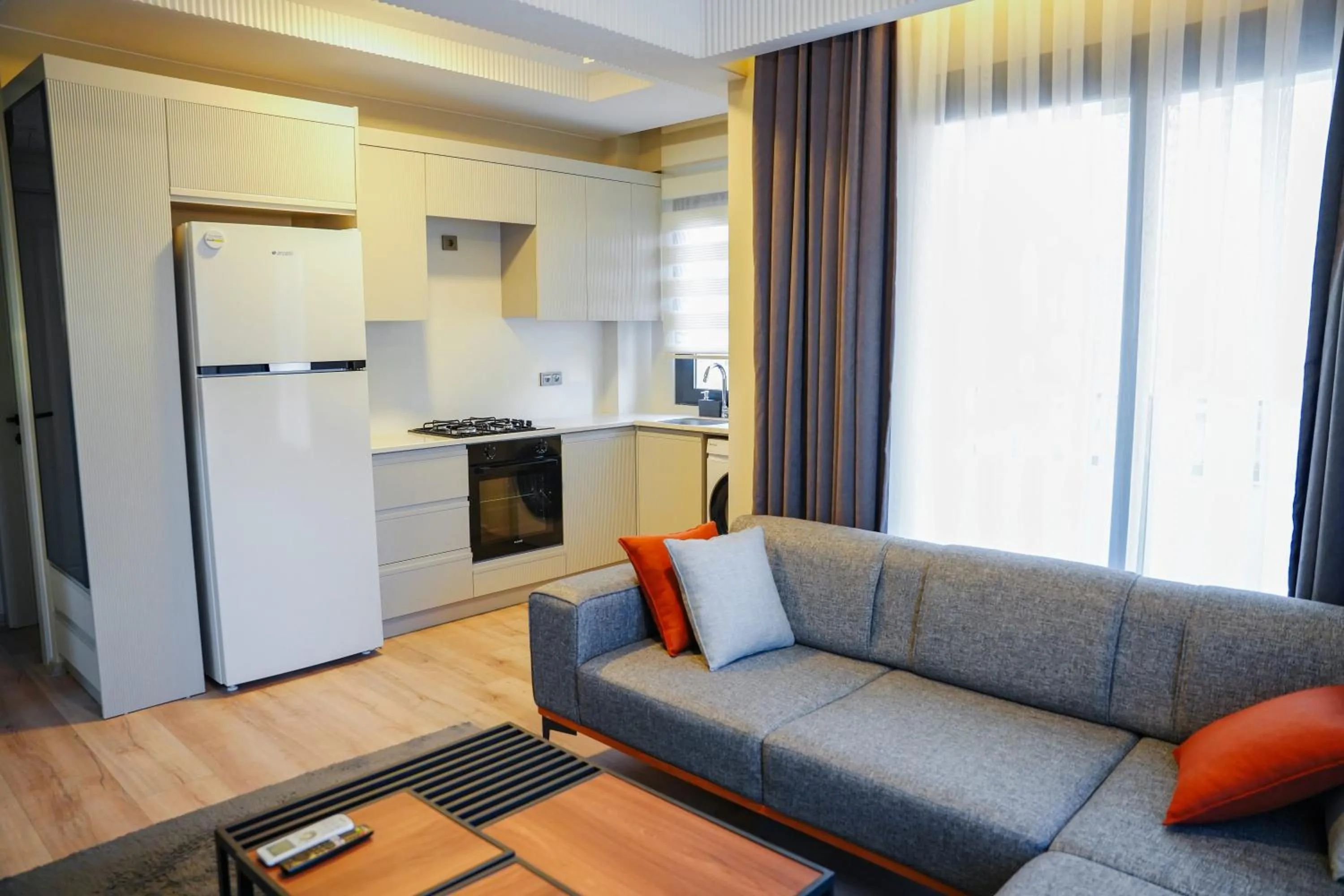 Kitchen or kitchenette in LİMONOTTO SUİT OTEL