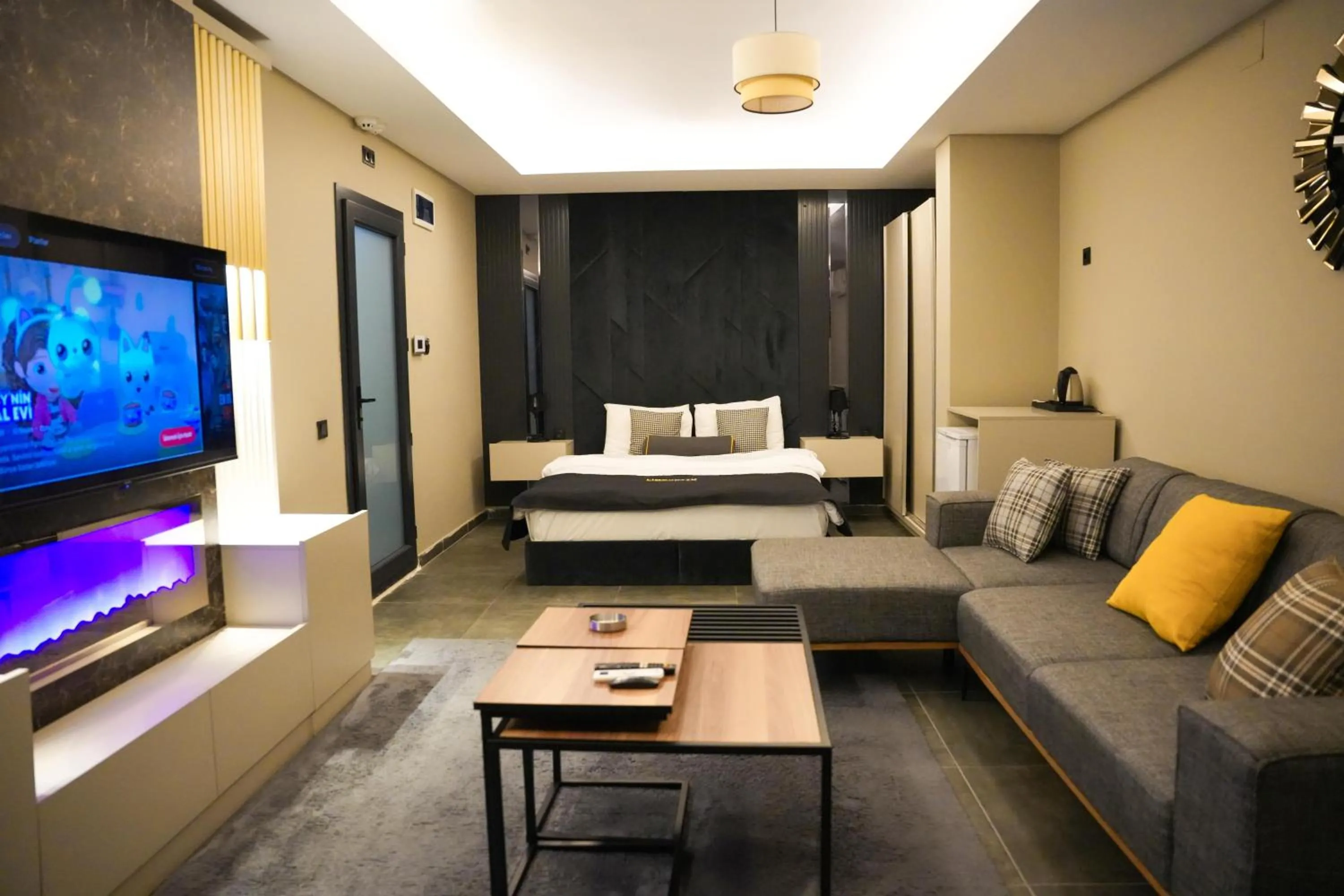 Bed in LİMONOTTO SUİT OTEL