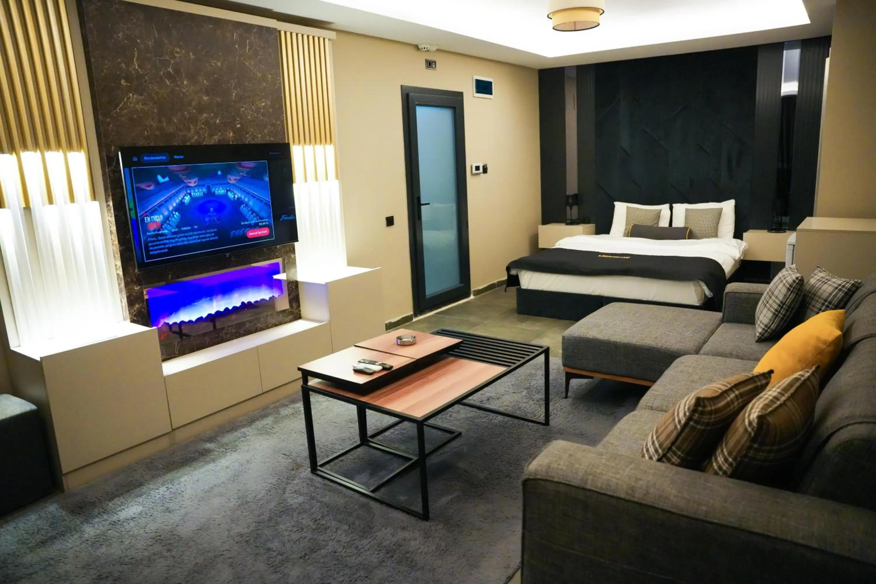 Bed in LİMONOTTO SUİT OTEL