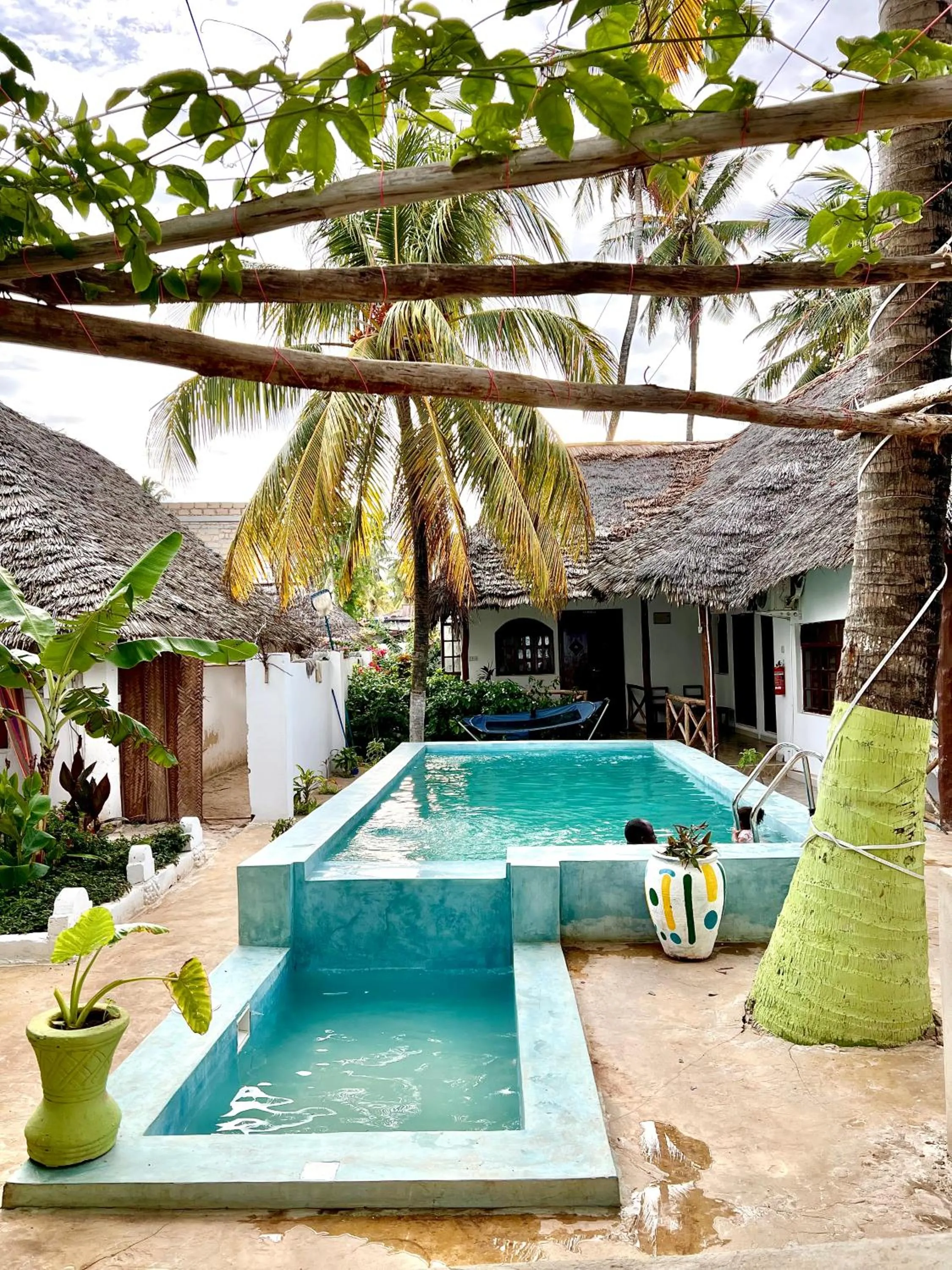 Patio in Jambiani White Sands Bungalows