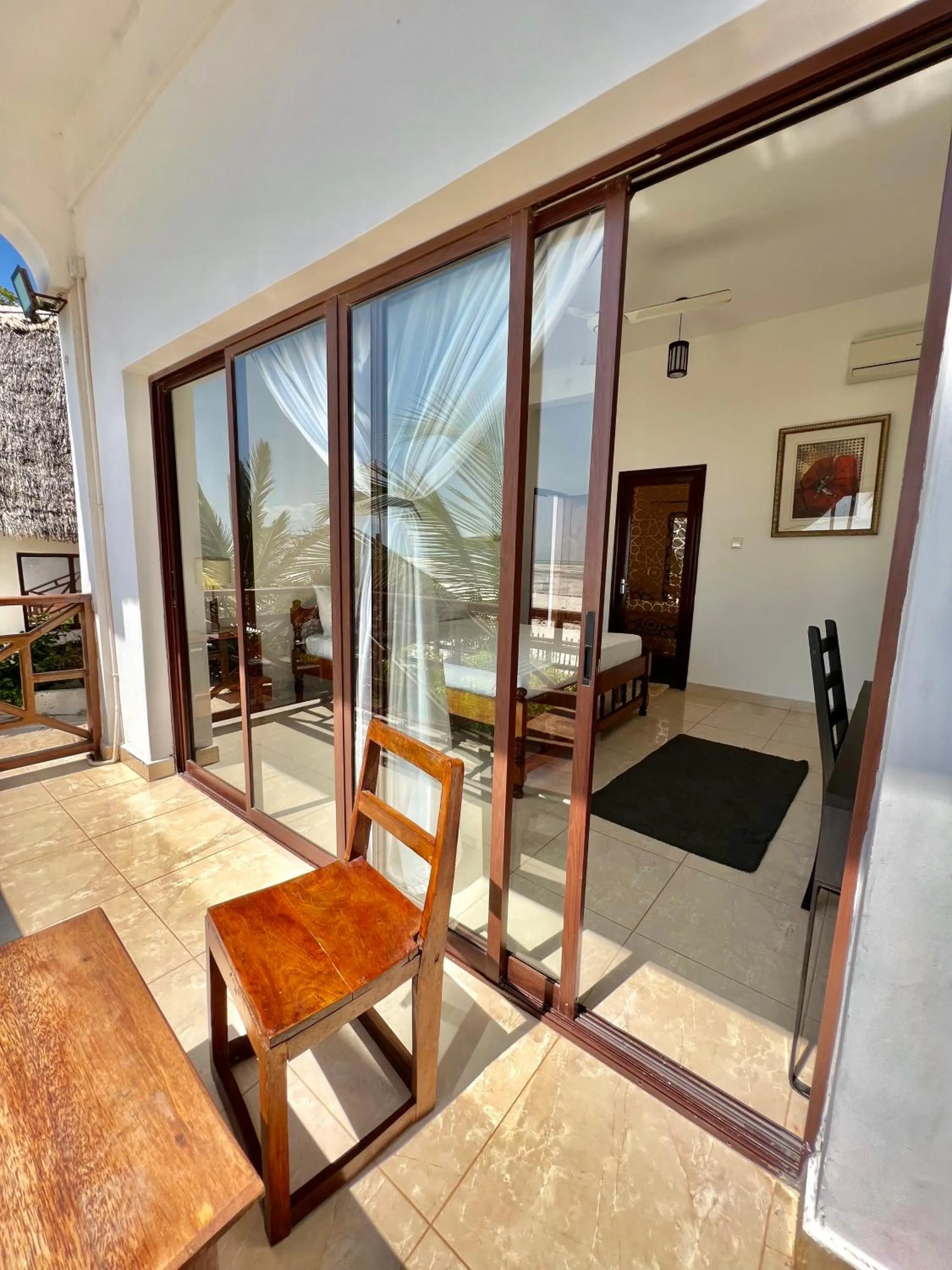 Patio in Jambiani White Sands Bungalows