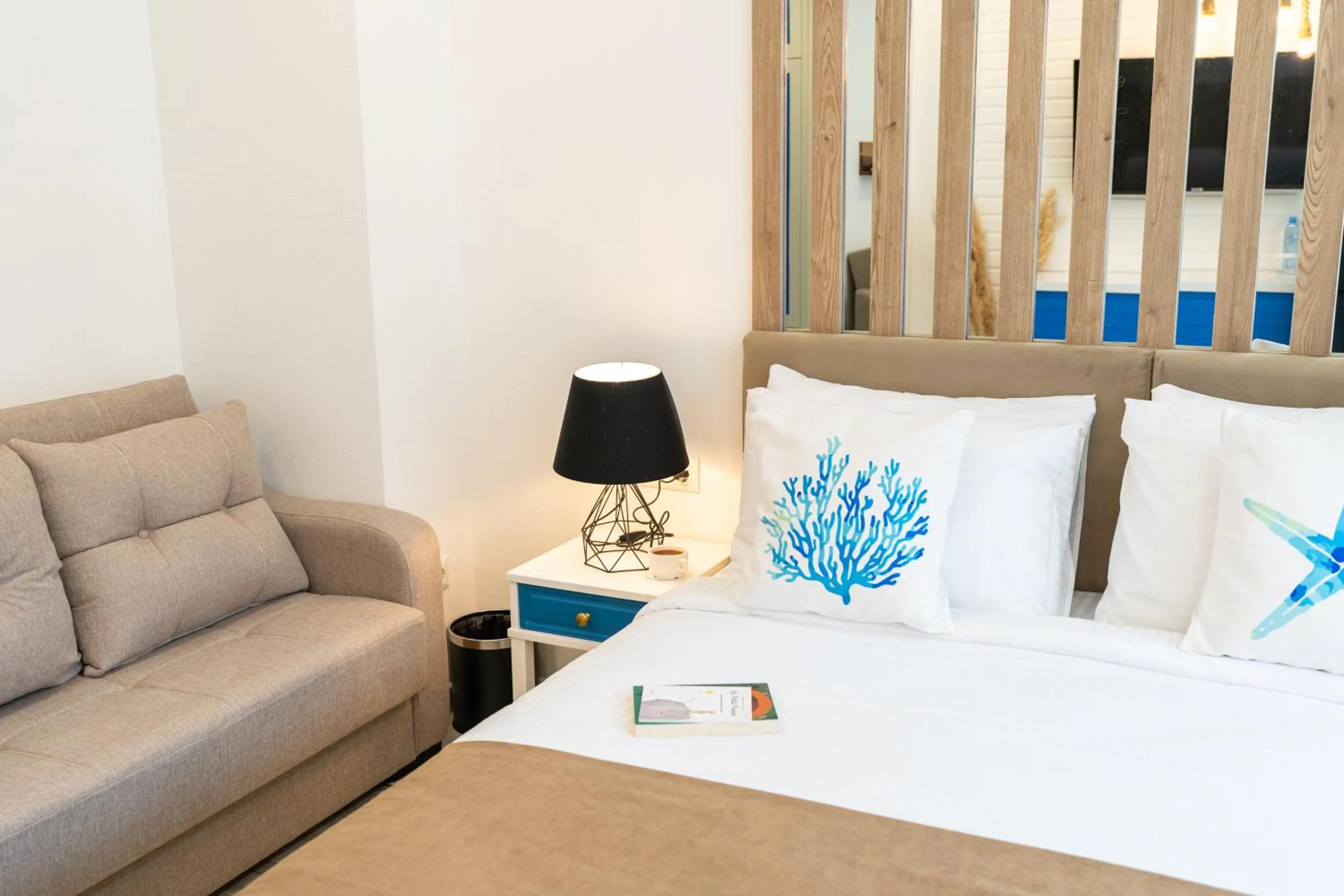 Bed in Seagull Hotel Batumi