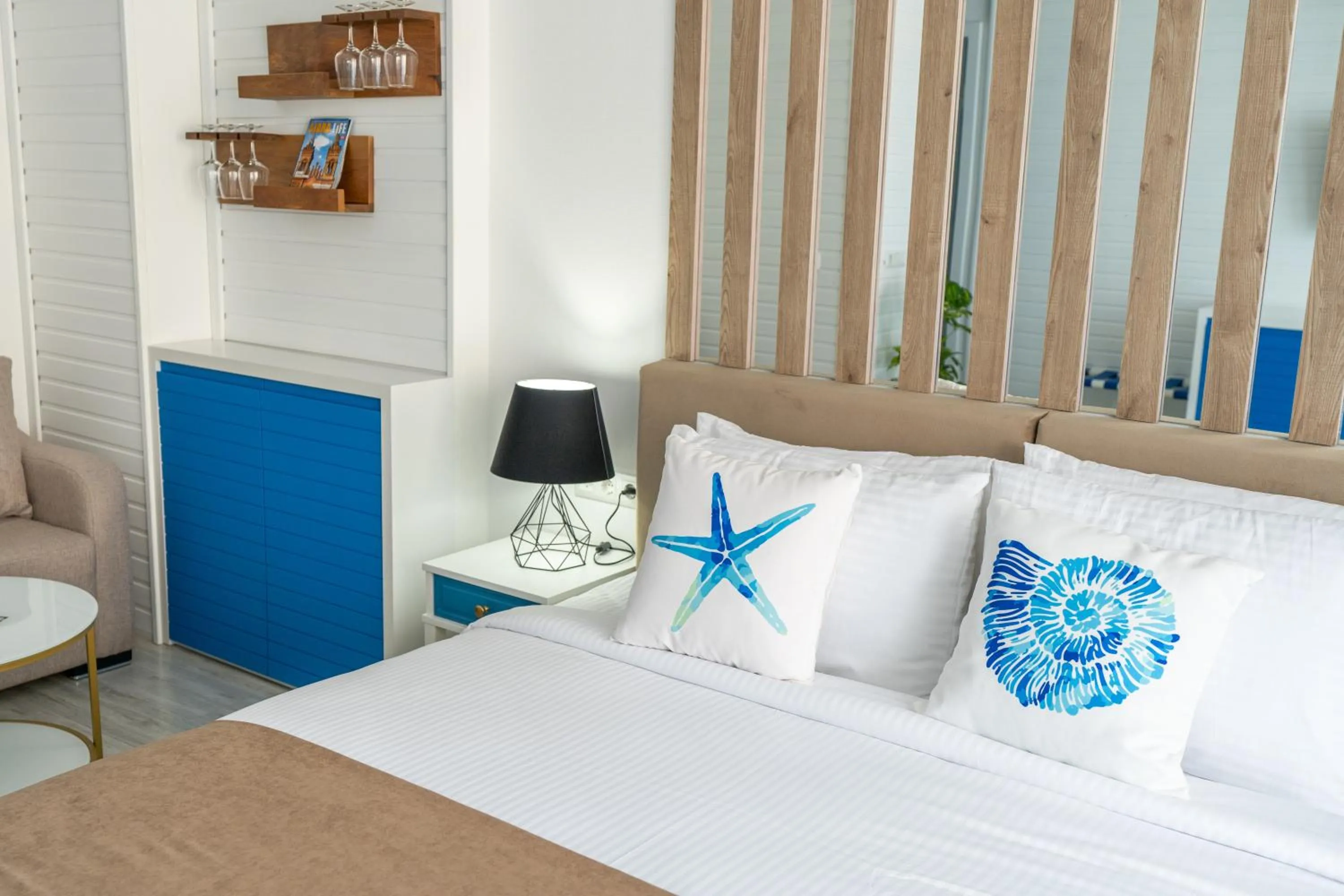 Bed in Seagull Hotel Batumi