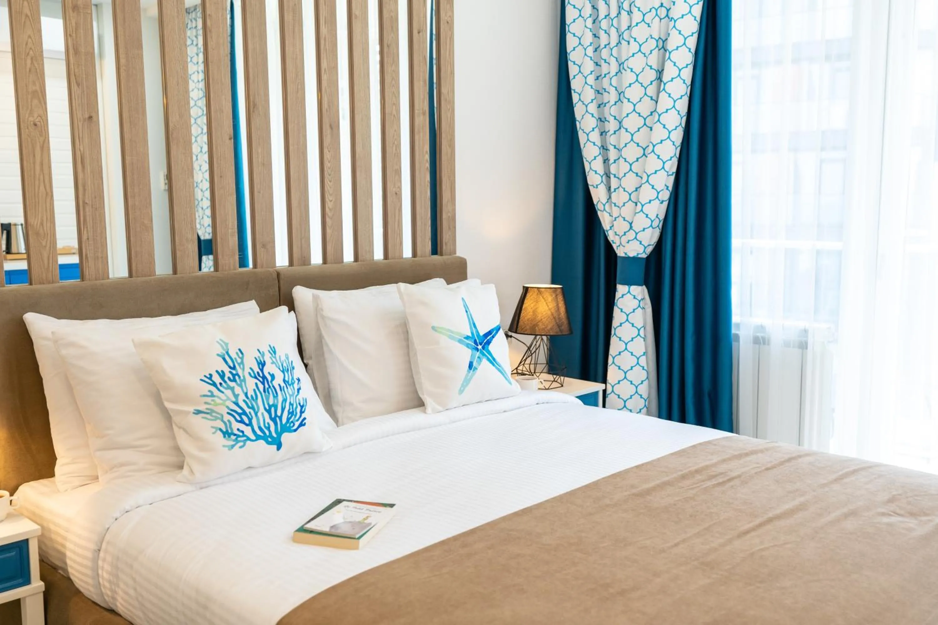 Bed in Seagull Hotel Batumi
