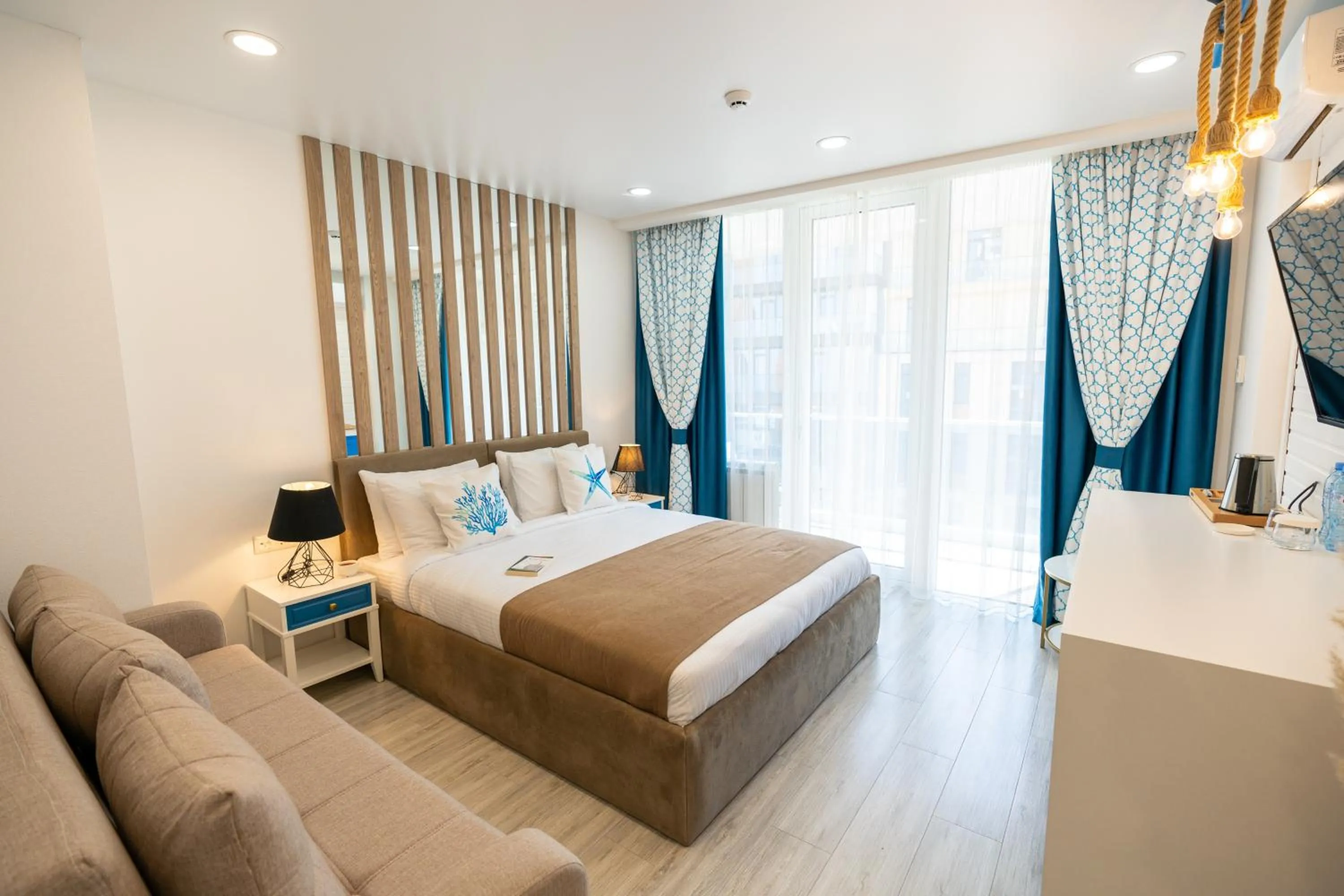 Photo of the whole room, Bed in Seagull Hotel Batumi