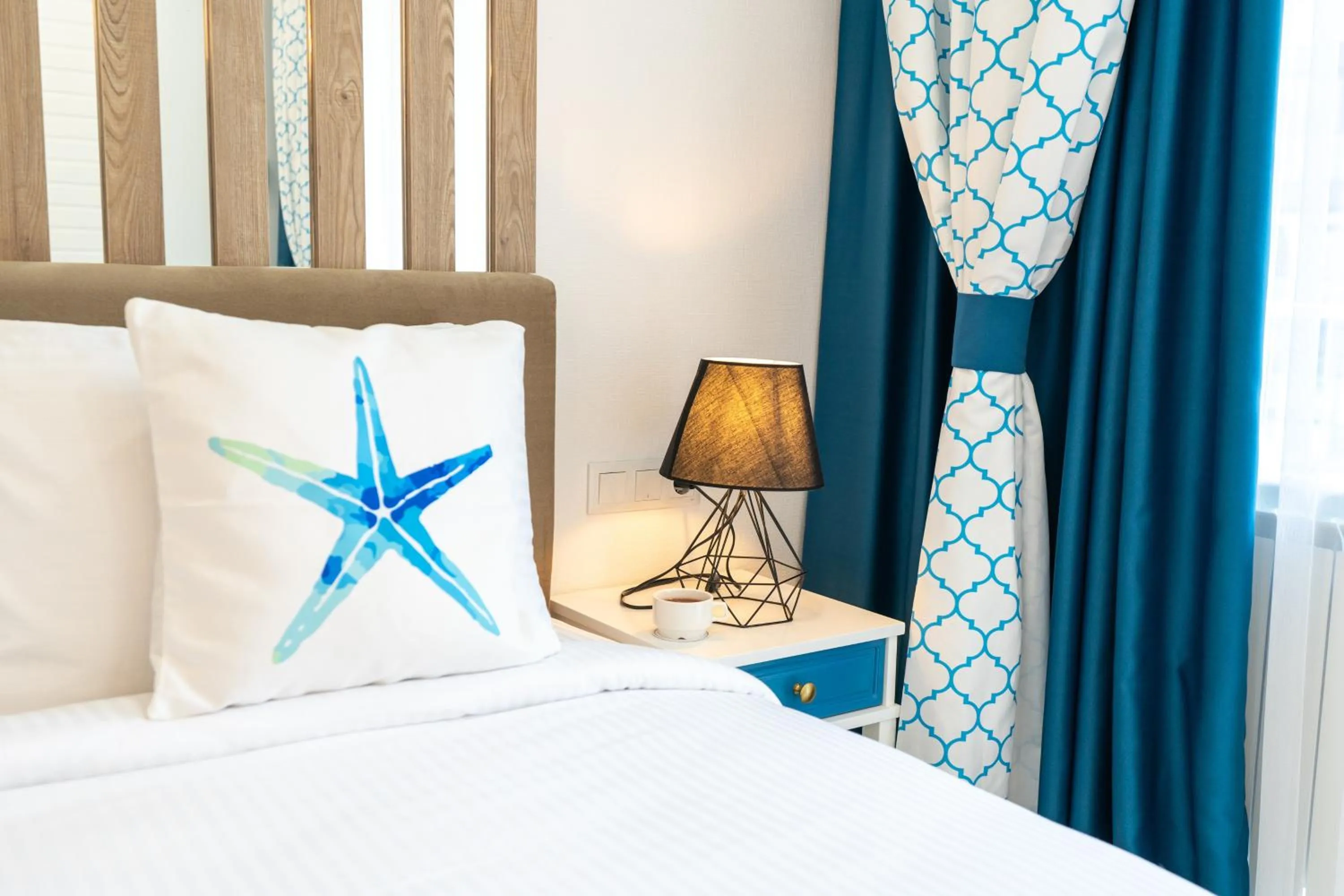 Bed in Seagull Hotel Batumi