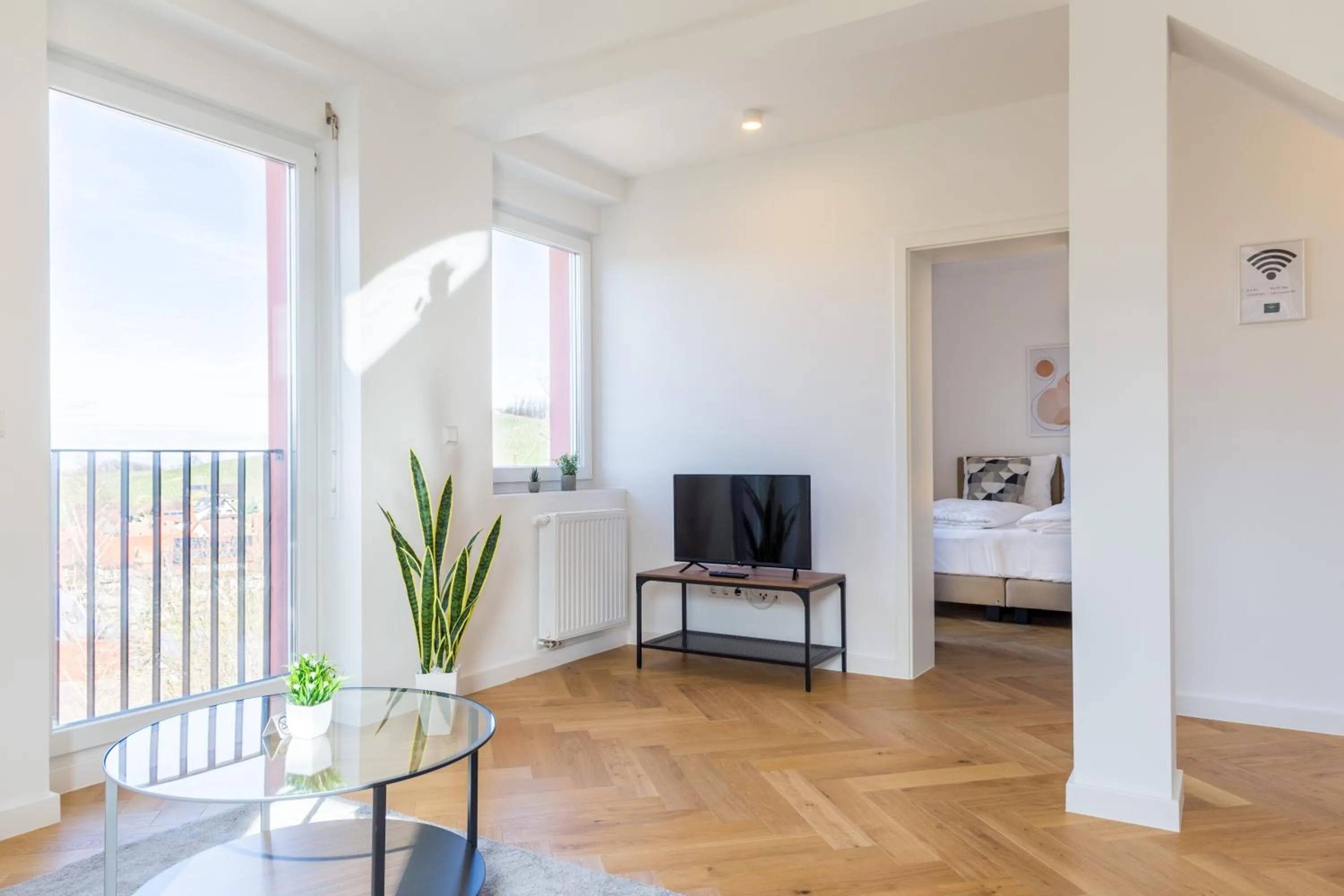 Bed in living TIMELESS - Adler Apartments Sasbachwalden