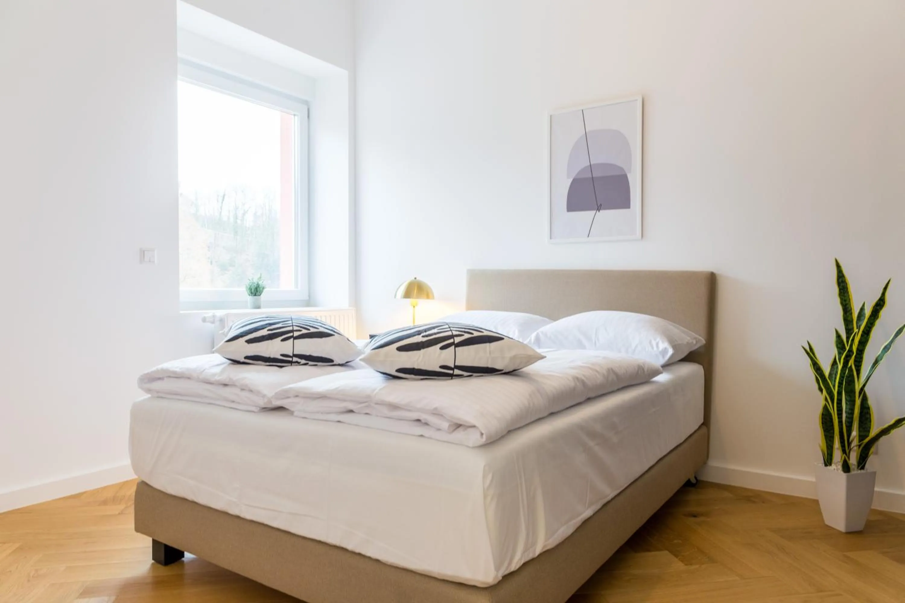 Bed in living TIMELESS - Adler Apartments Sasbachwalden