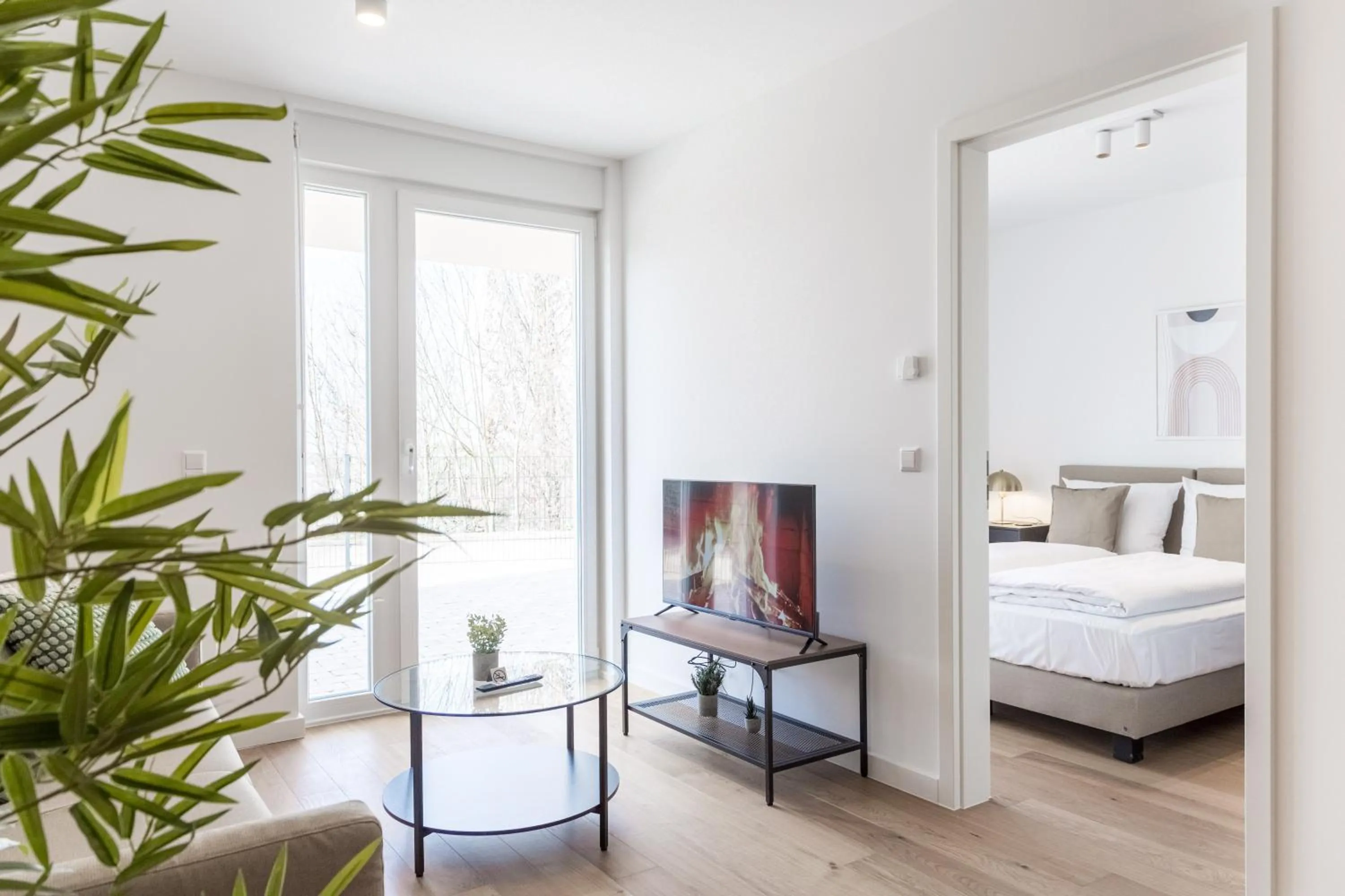 TV and multimedia, Bed in living TIMELESS - Adler Apartments Sasbachwalden