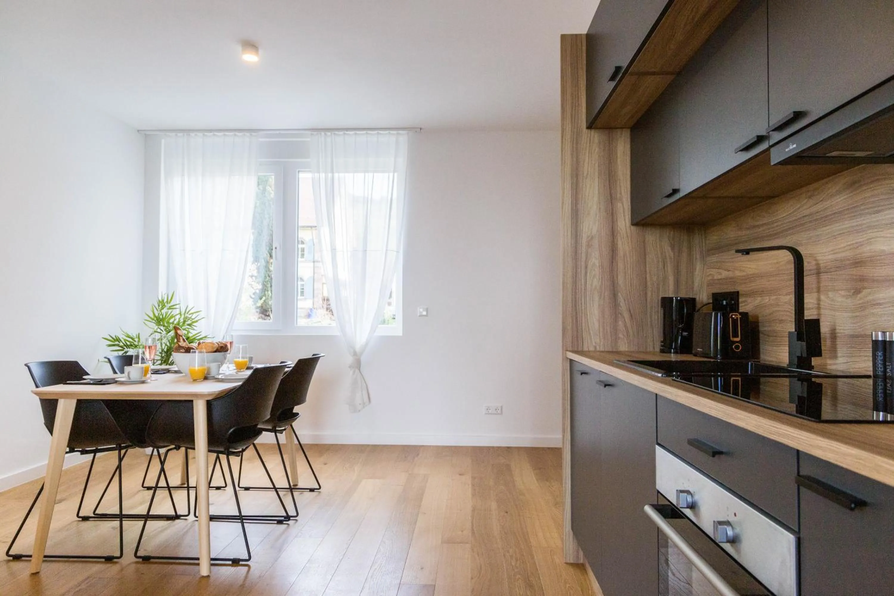 Coffee/tea facilities in living TIMELESS - Adler Apartments Sasbachwalden