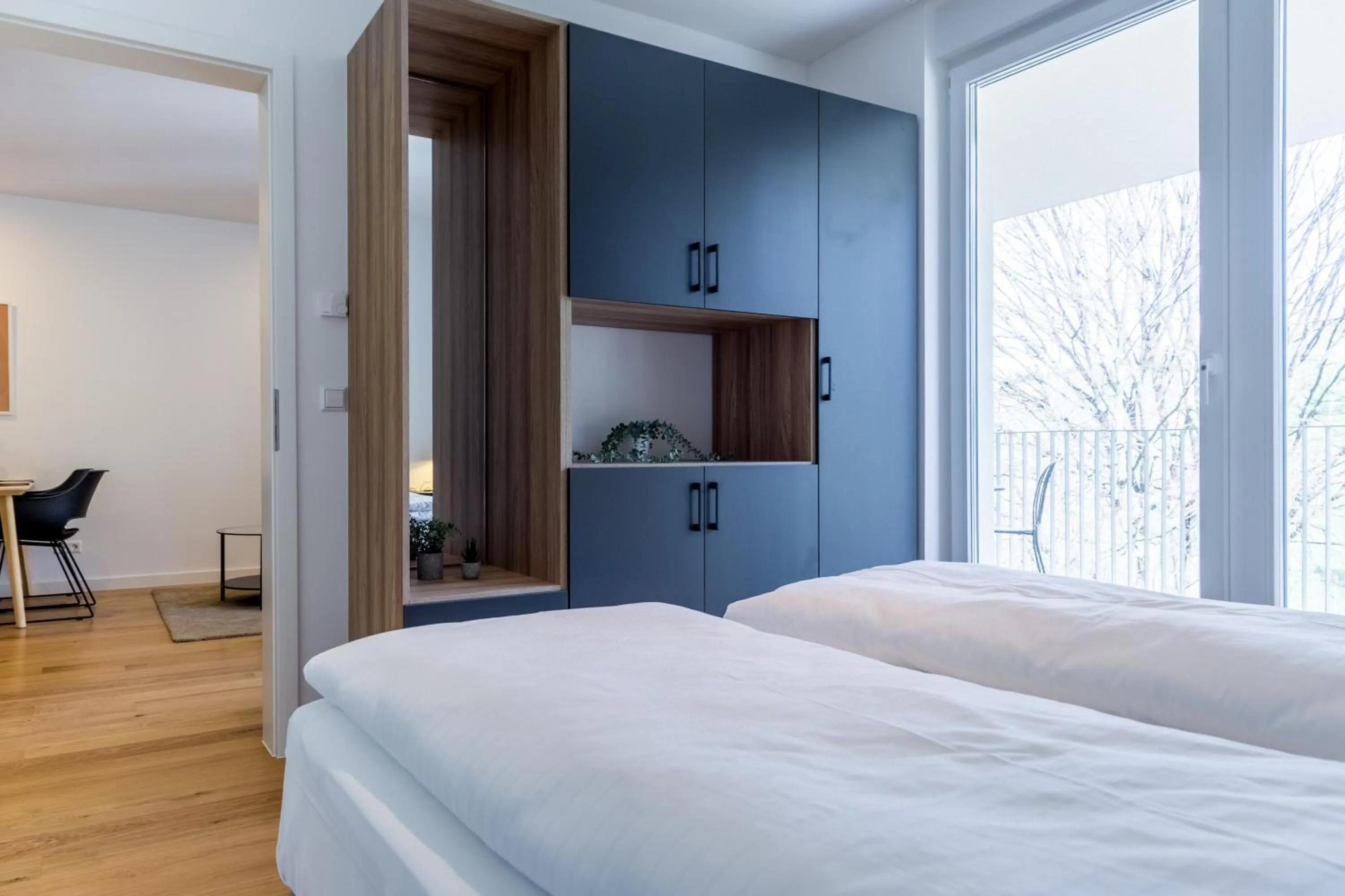 Bed in living TIMELESS - Adler Apartments Sasbachwalden