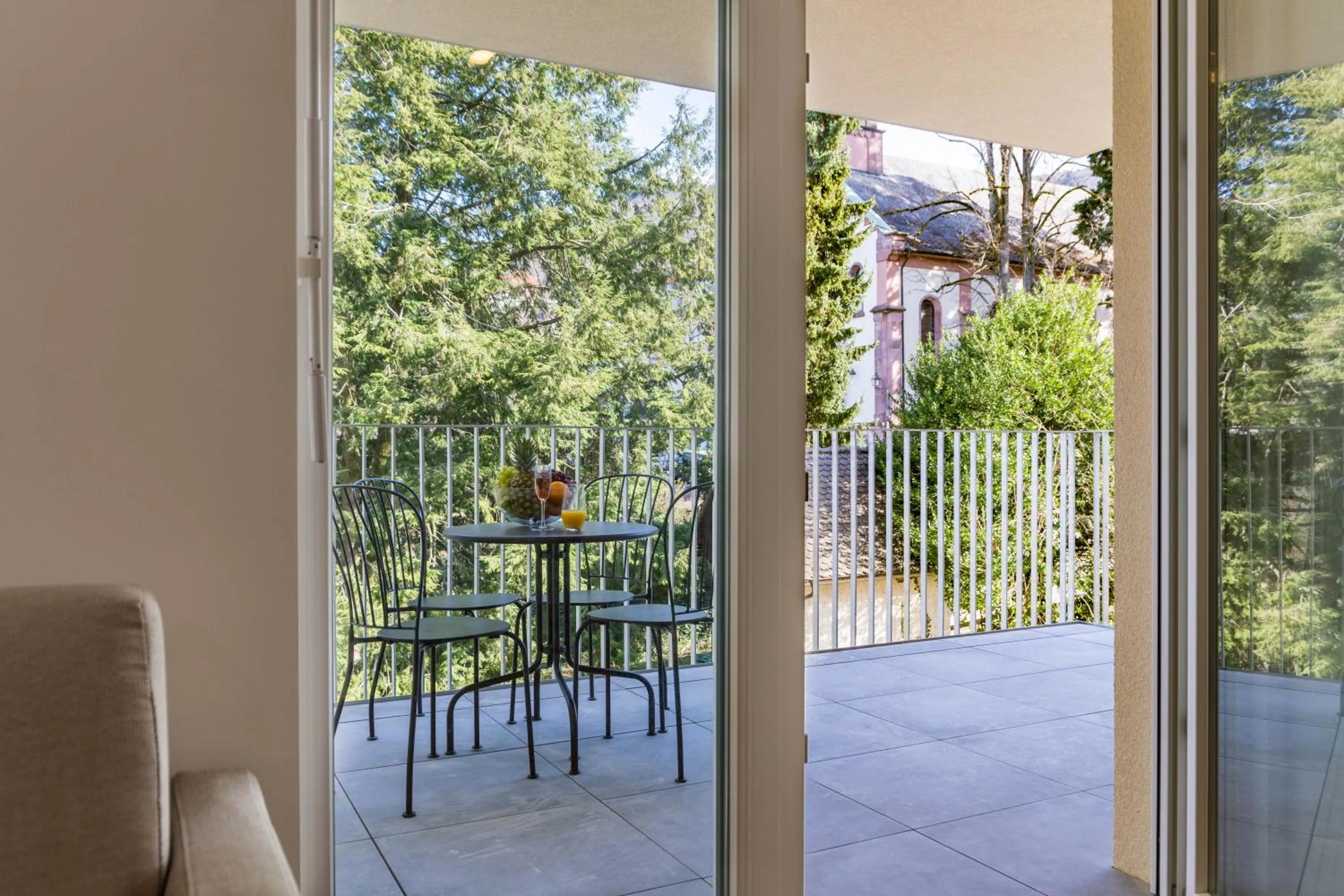 Balcony/Terrace in living TIMELESS - Adler Apartments Sasbachwalden