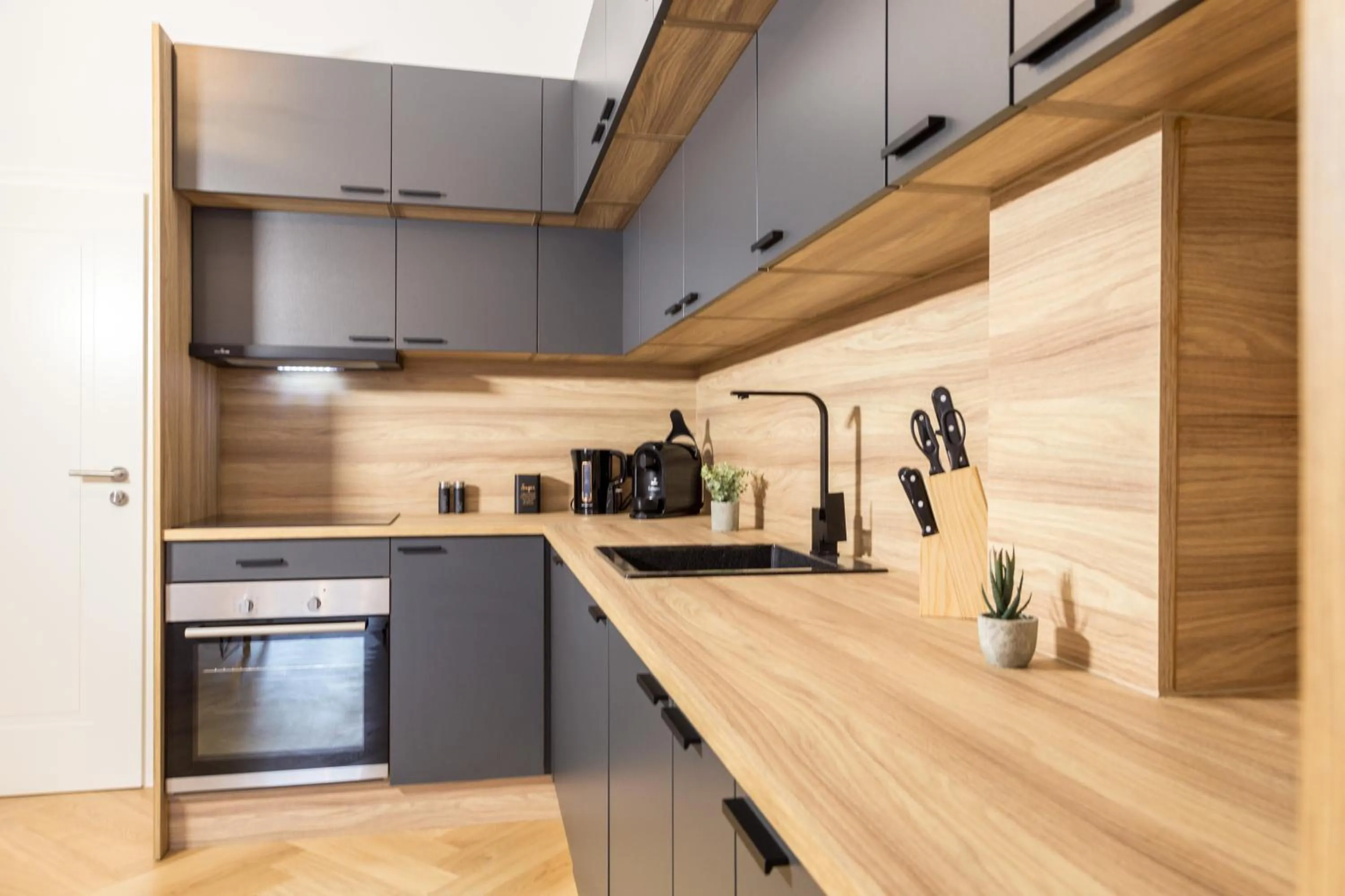 Coffee/tea facilities in living TIMELESS - Adler Apartments Sasbachwalden