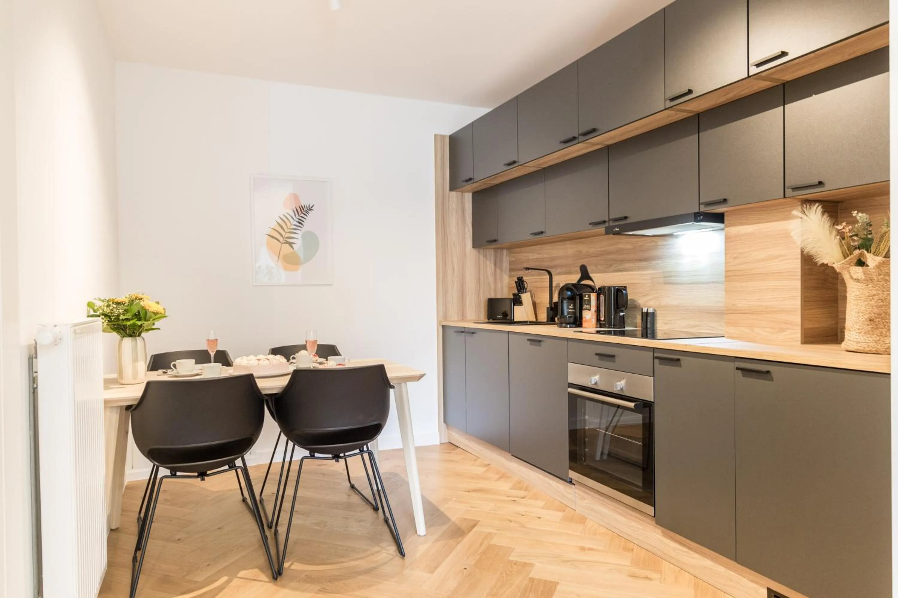 Coffee/tea facilities in living TIMELESS - Adler Apartments Sasbachwalden