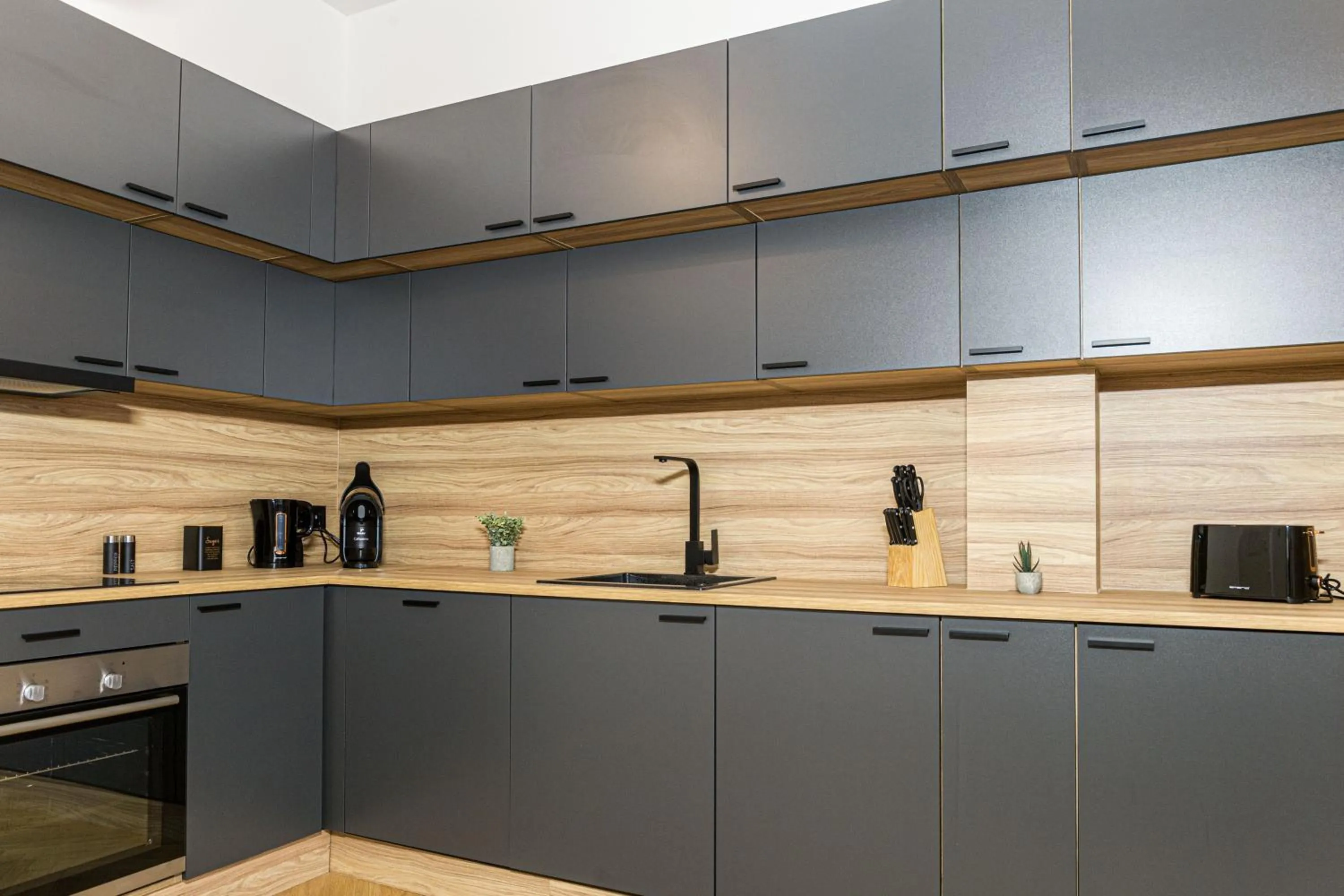 Kitchen or kitchenette in living TIMELESS - Adler Apartments Sasbachwalden