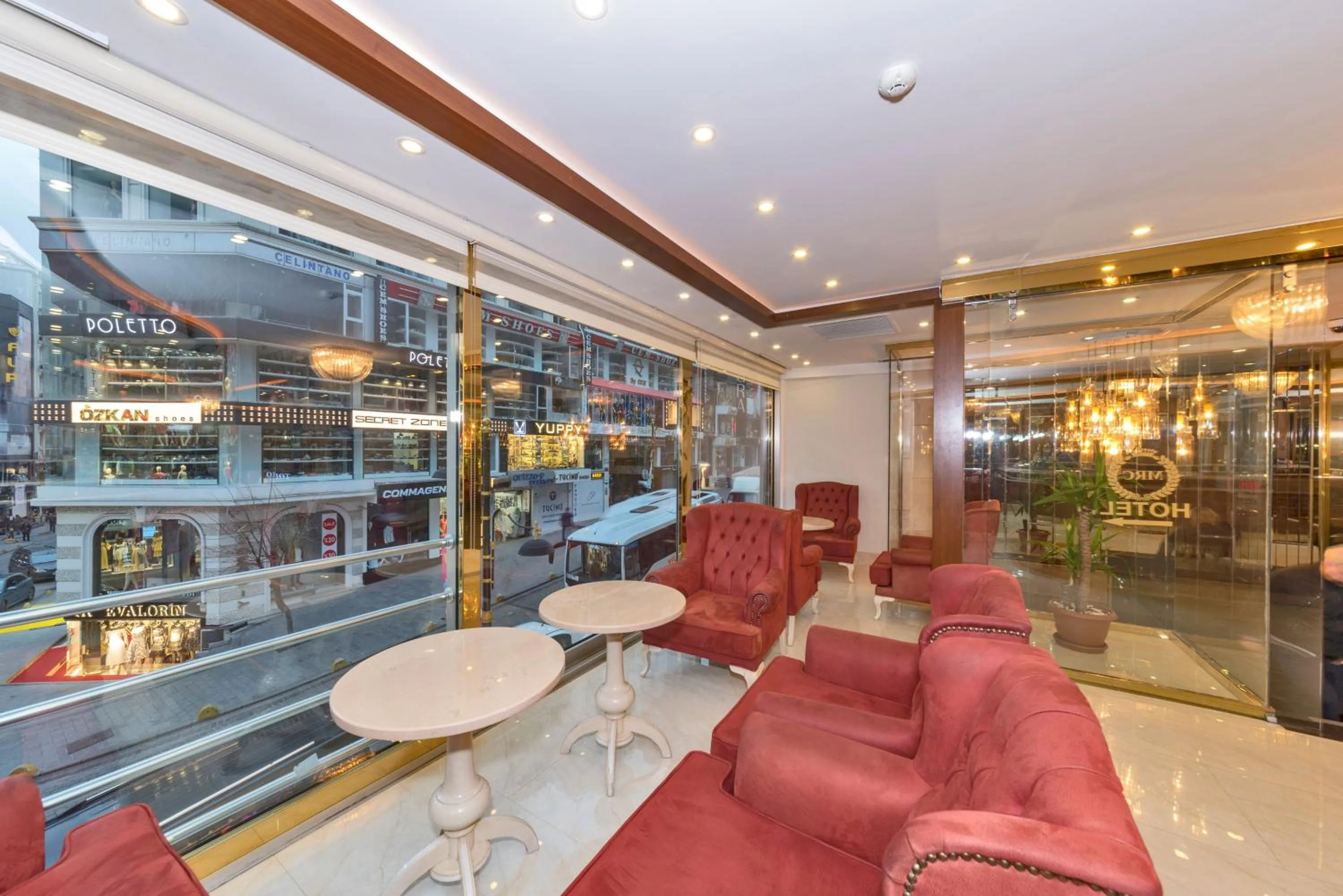 Lobby or reception in Marcello Hotel