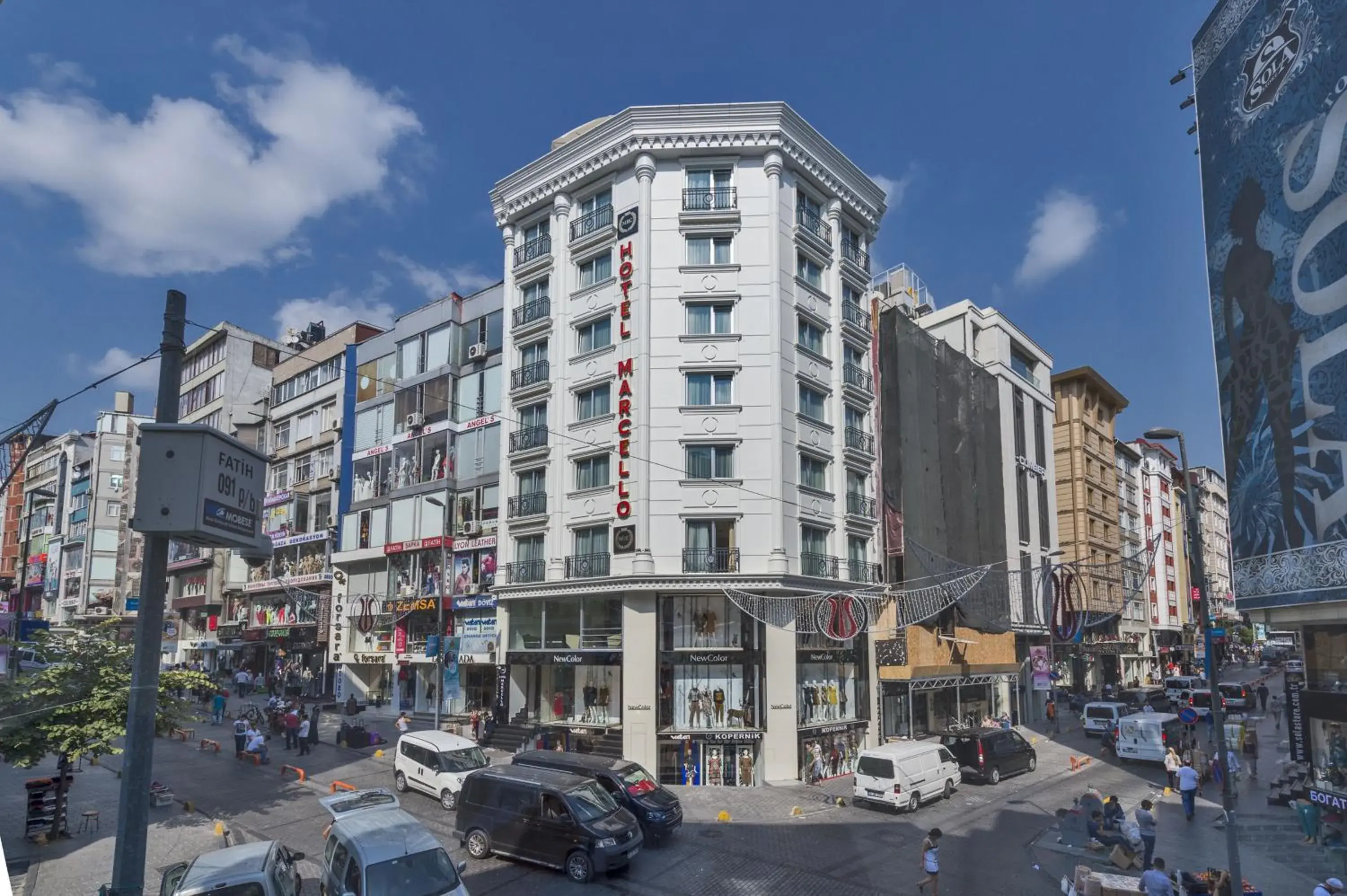 Facade/entrance in Marcello Hotel Facade/entrance in Marcello Hotel