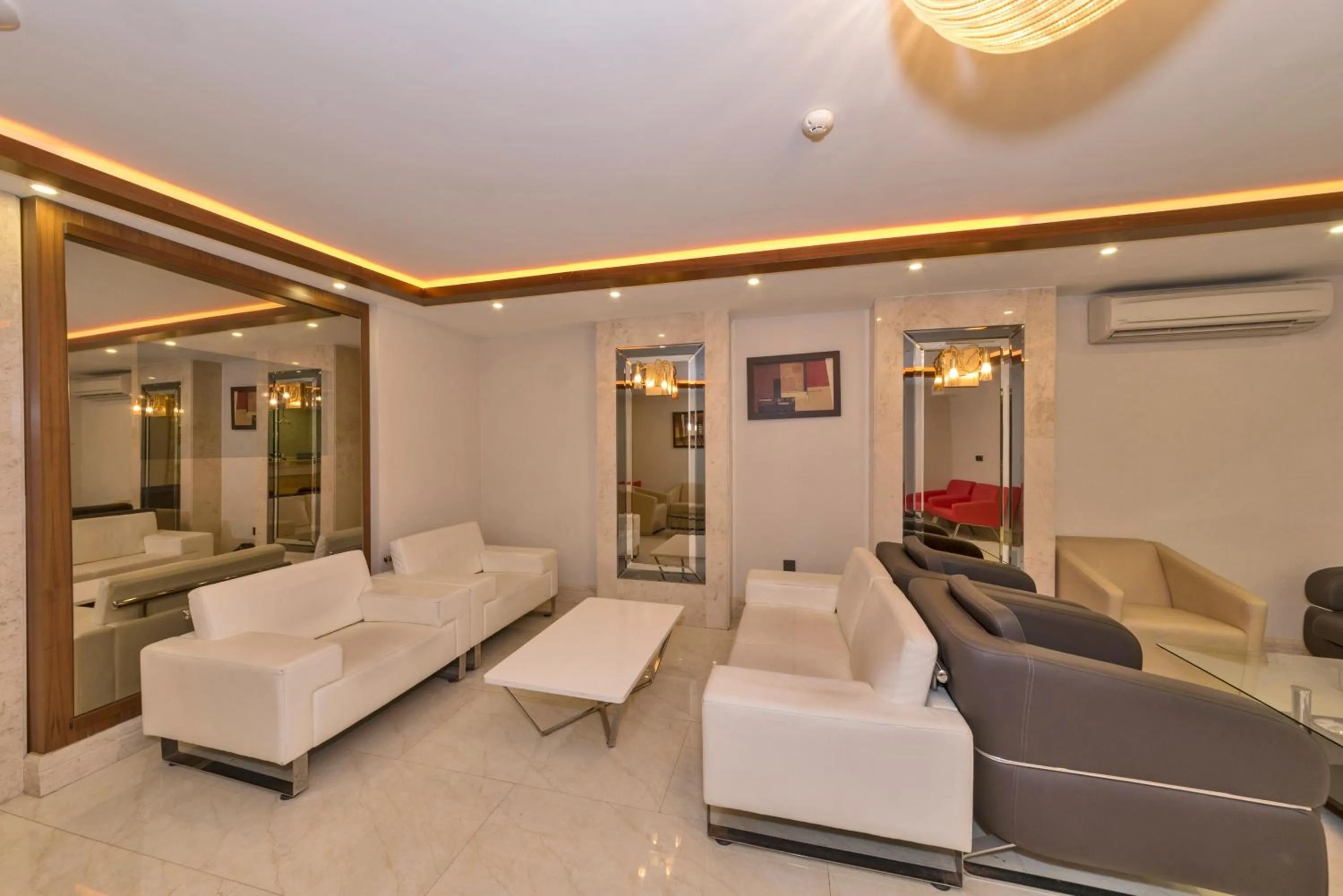 Lobby or reception in Marcello Hotel