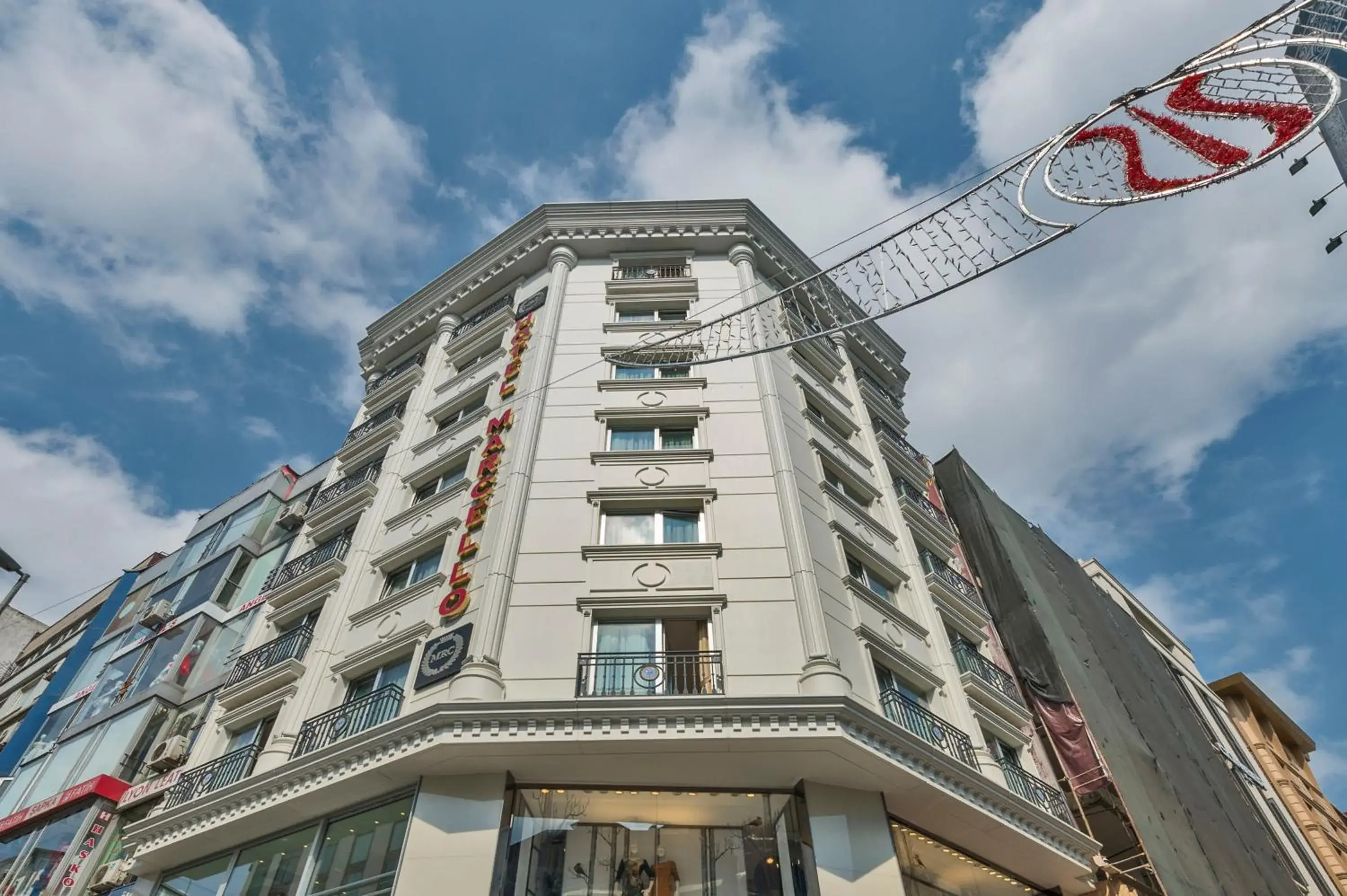 Facade/entrance in Marcello Hotel Facade/entrance in Marcello Hotel