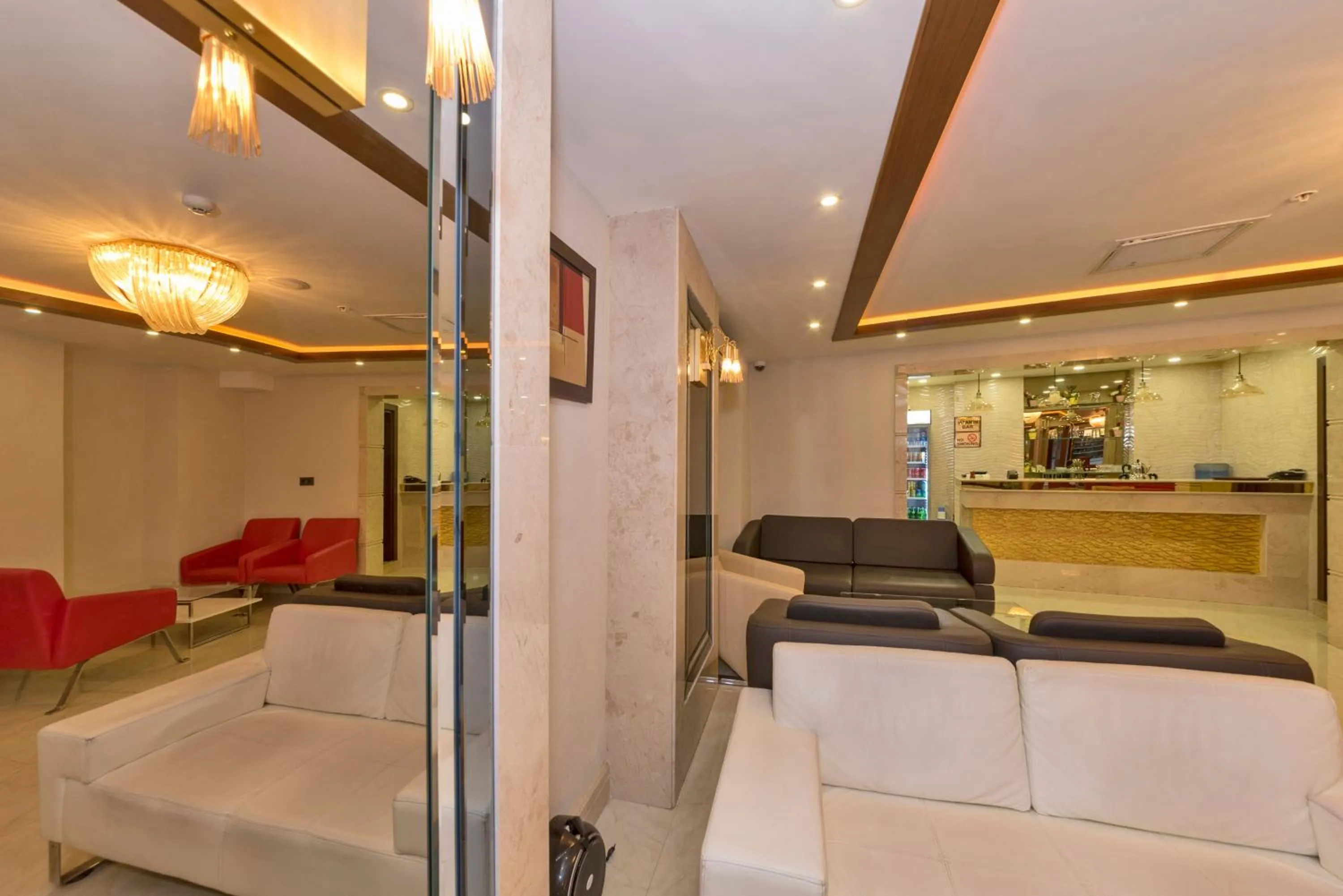 Lobby or reception in Marcello Hotel
