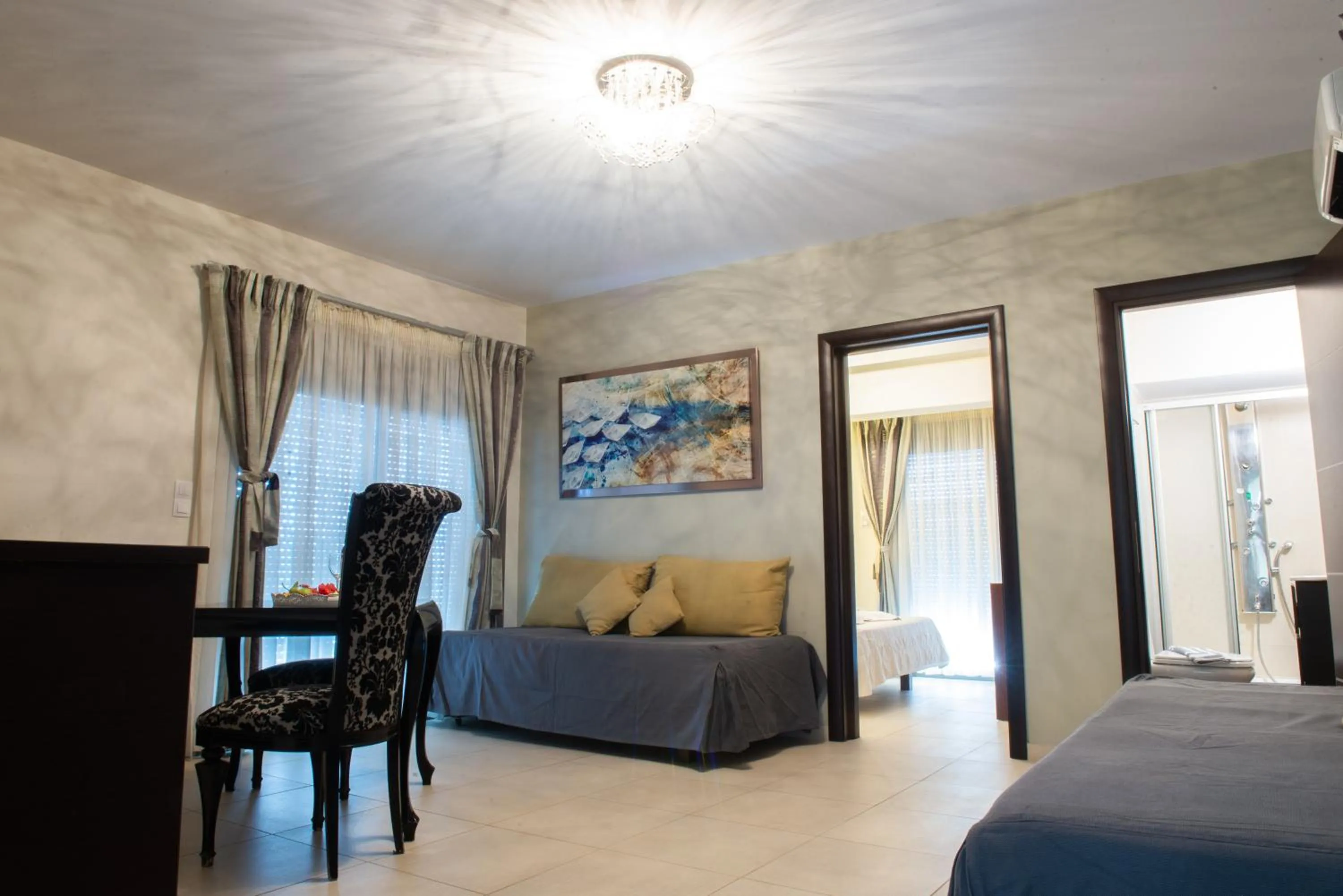 Bed in GOLDEN SUN Κokkoni Beach Hotel