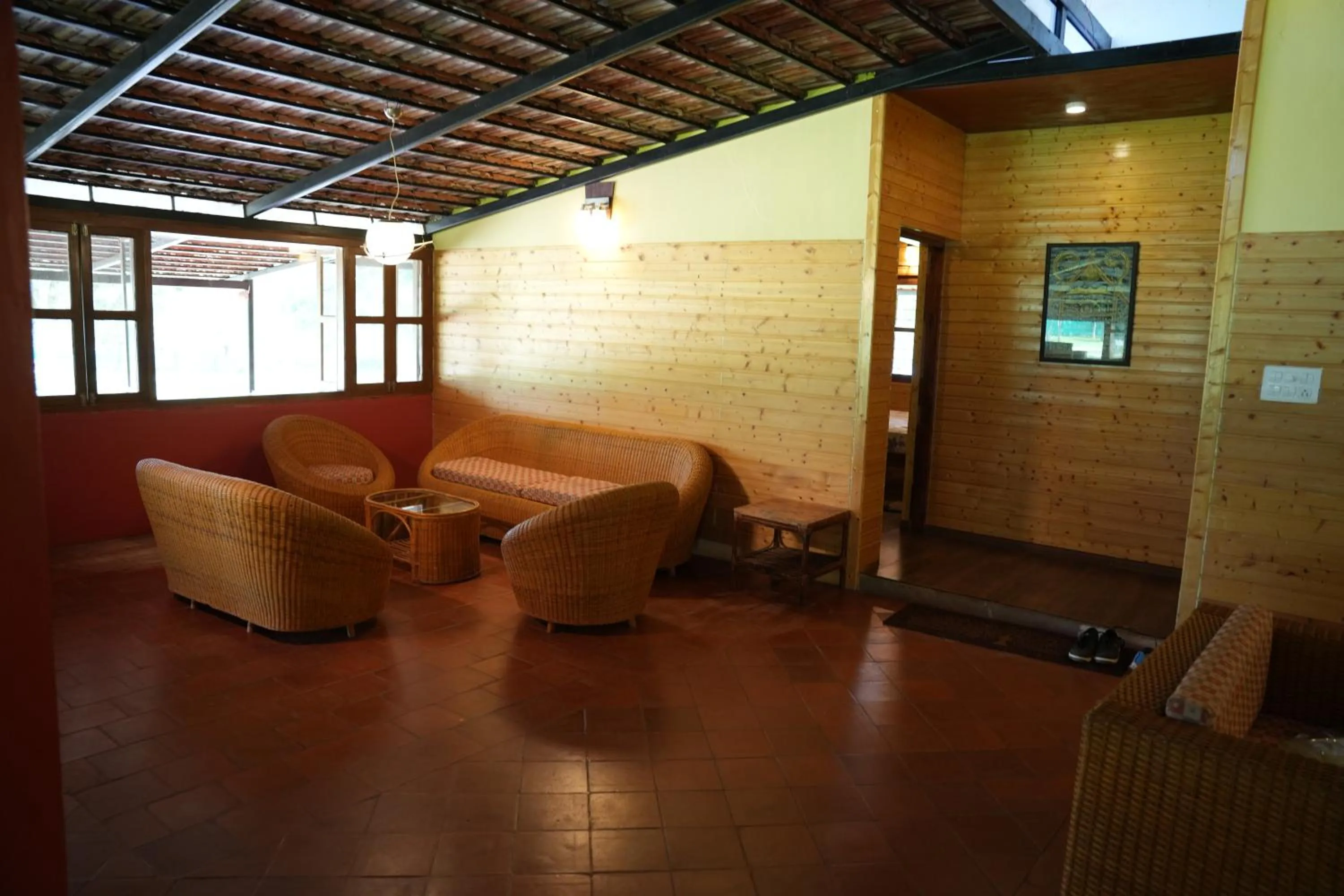 Living room in labdhi Resorts Masinagudi- Stag Groups not allowed