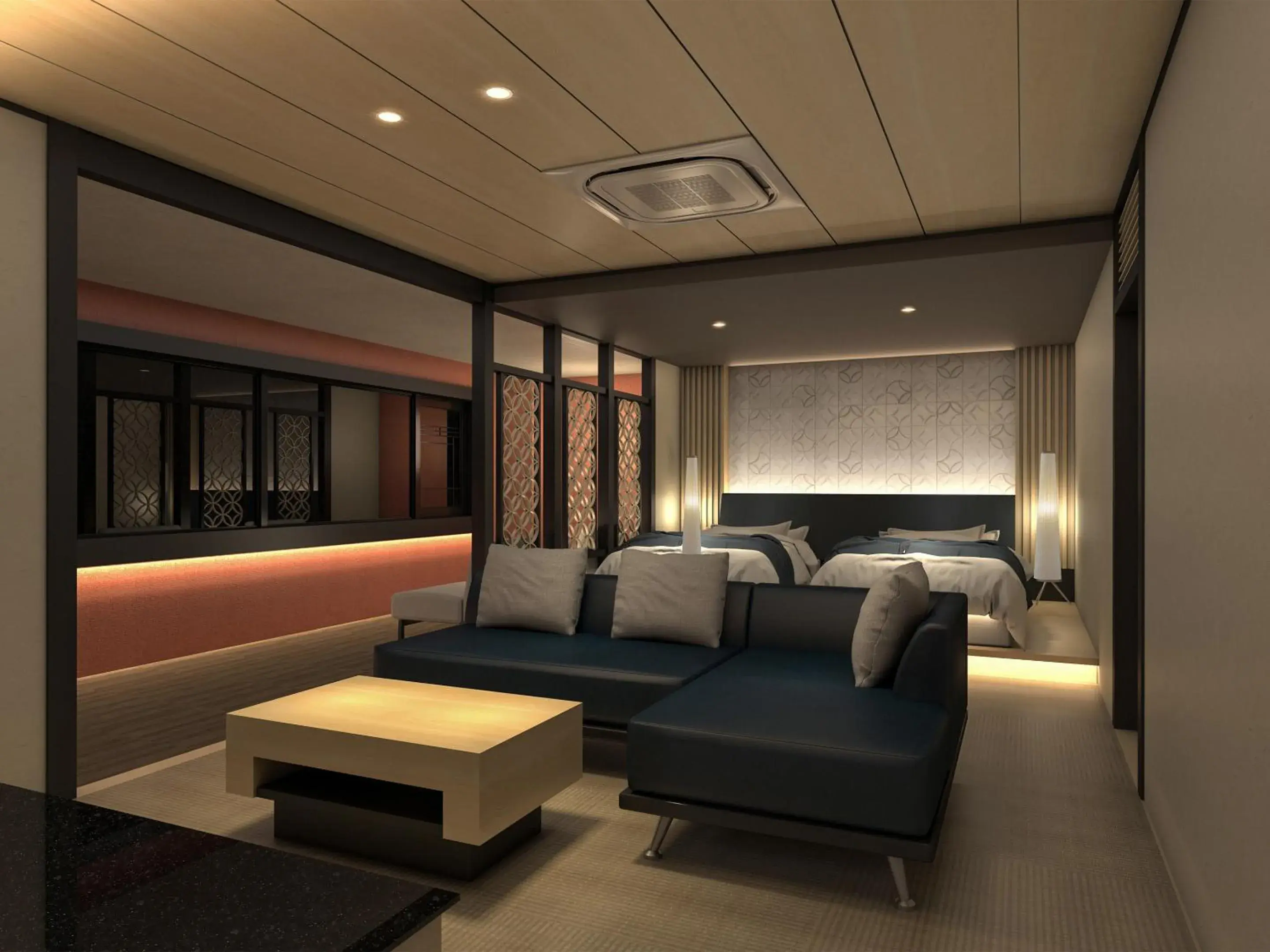 Photo of the whole room, Bed in Sanrakuen Photo of the whole room, Bed in Sanrakuen