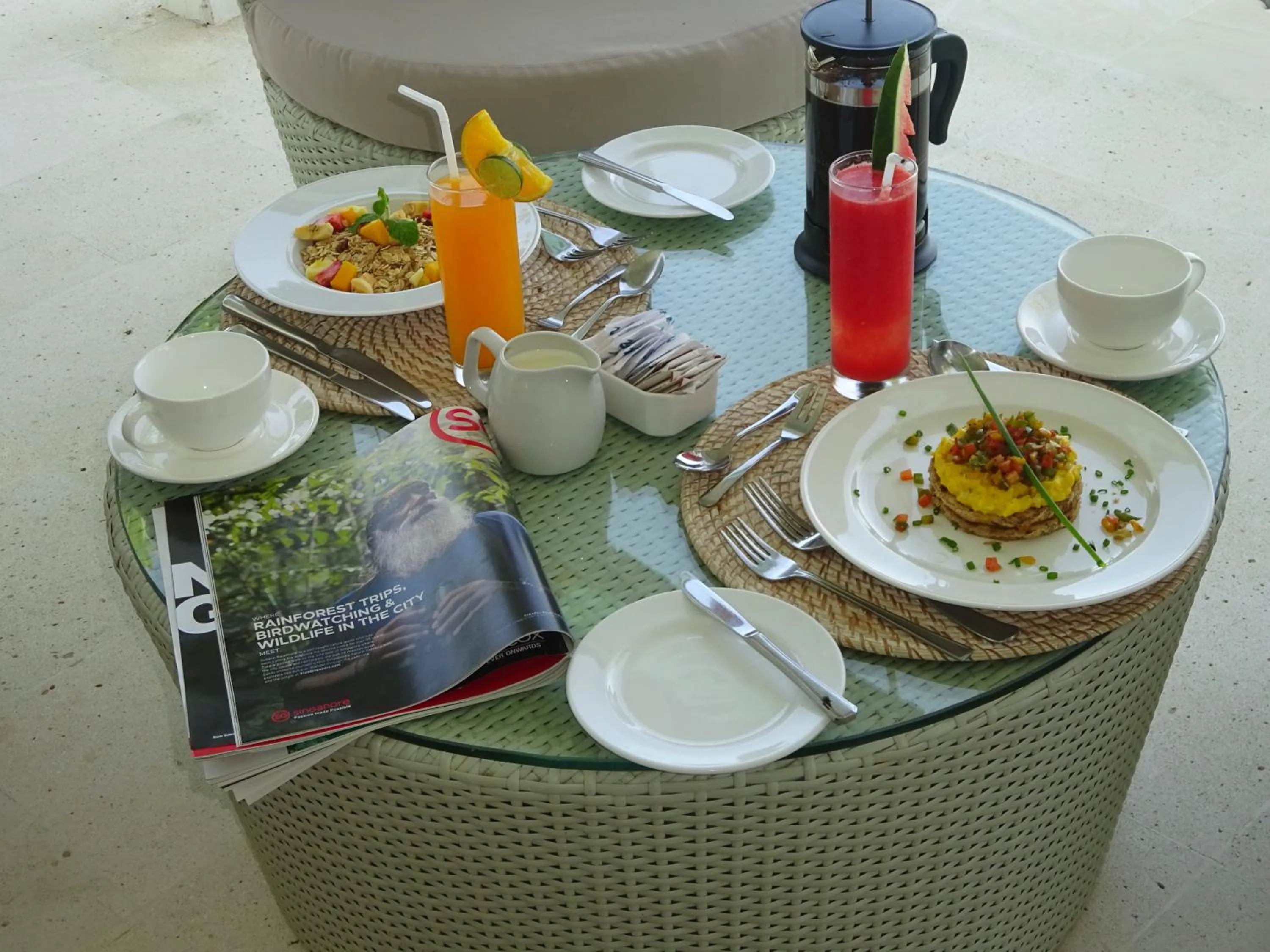 American breakfast in Mayo Resort