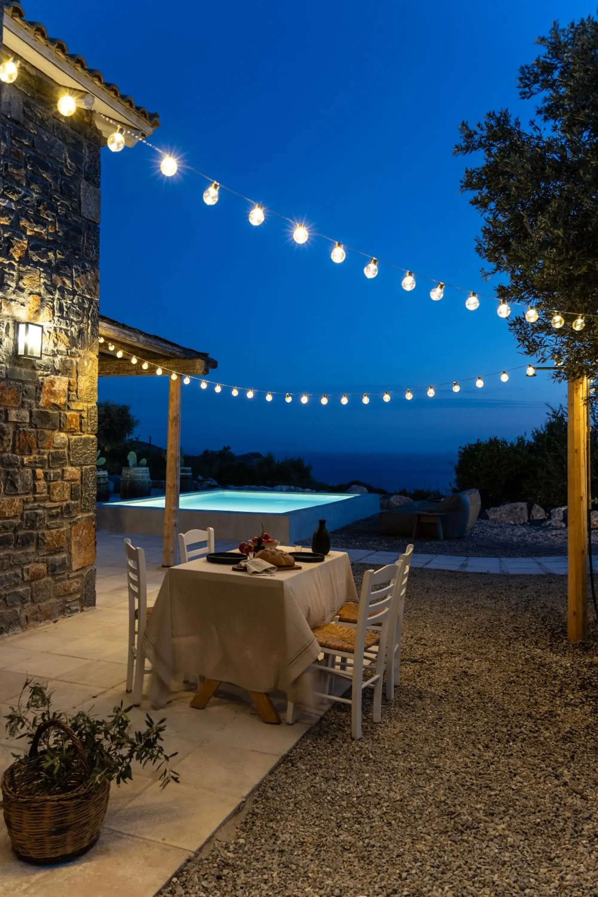 Pool view in Palazzo Greco Villas Pool view in Palazzo Greco Villas