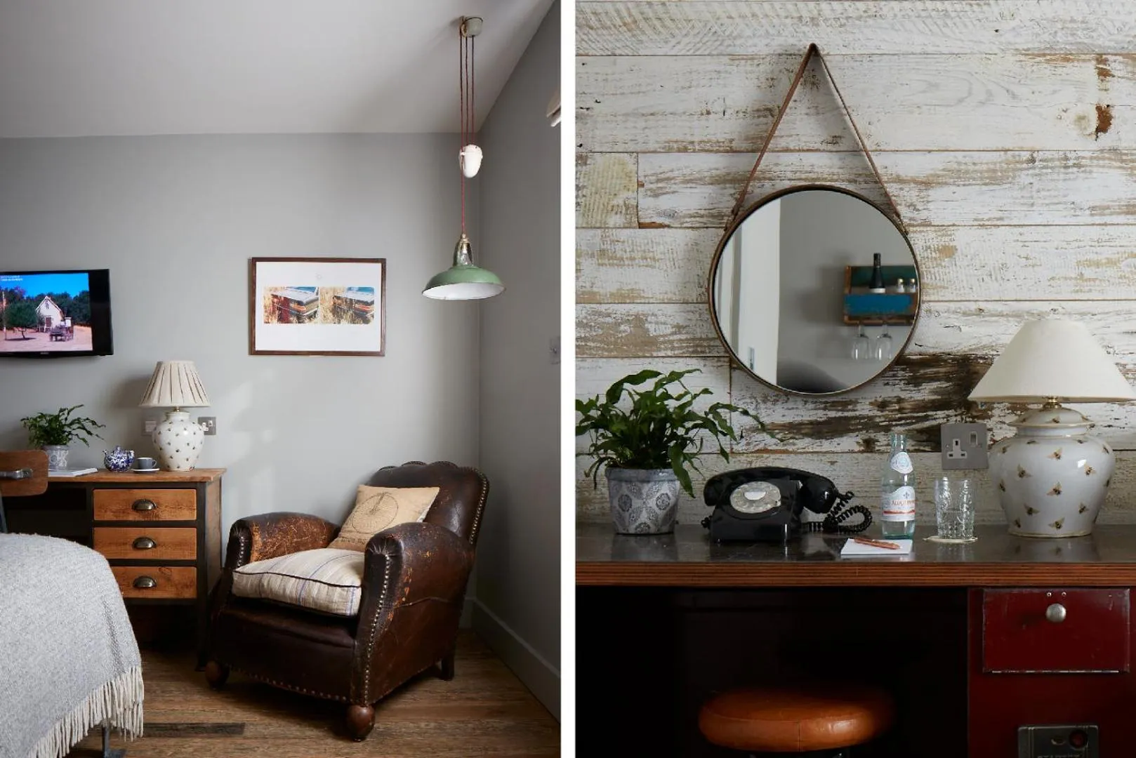 Seating area, Bed in Artist Residence London