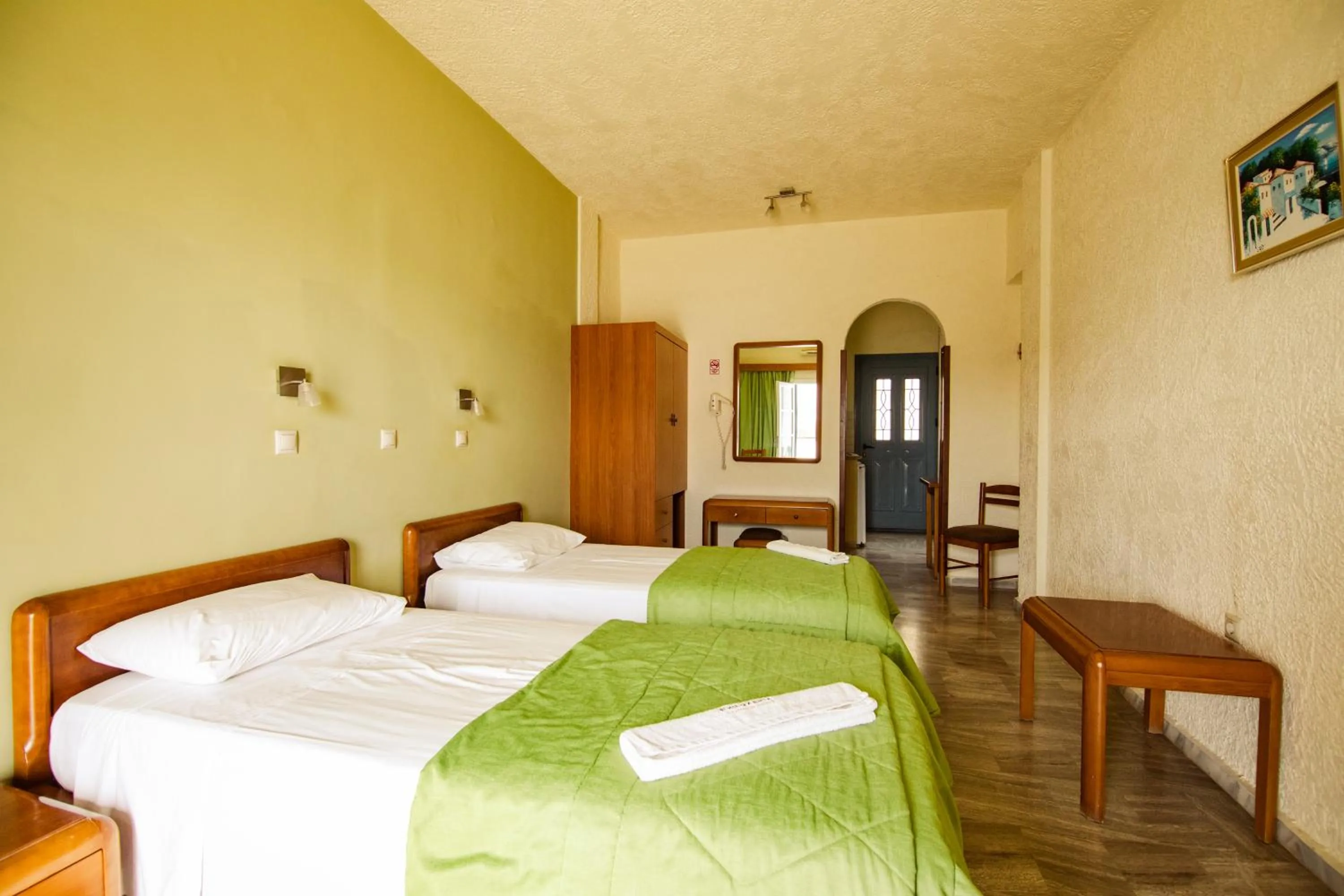 Bed in Hotel Philoxenia