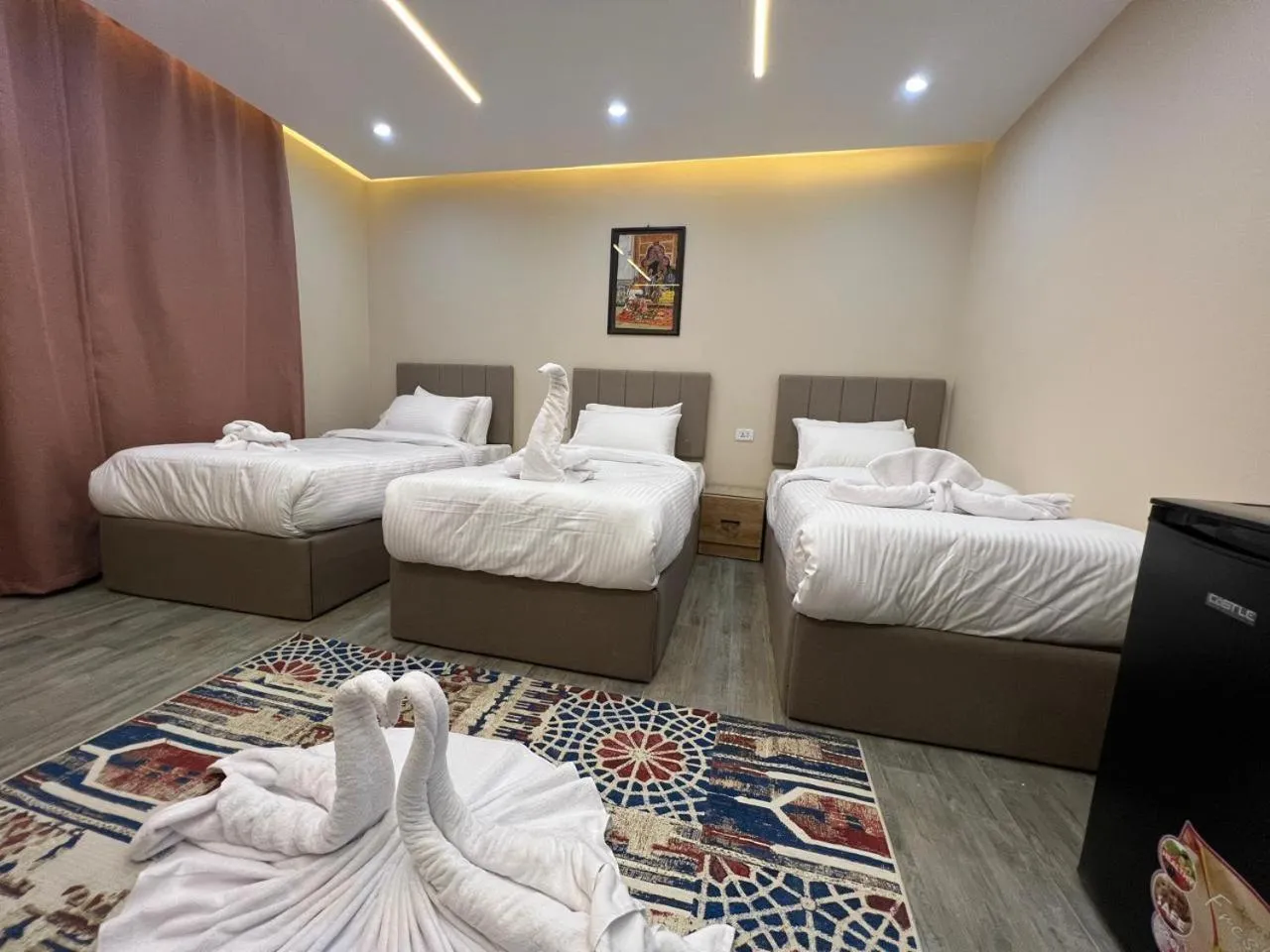 Bed in Pyramids Hotel