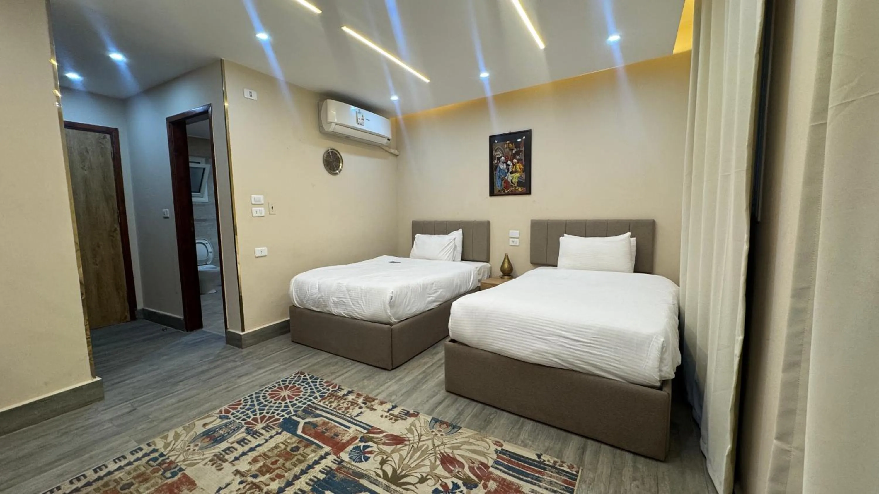 Bed in Pyramids Hotel