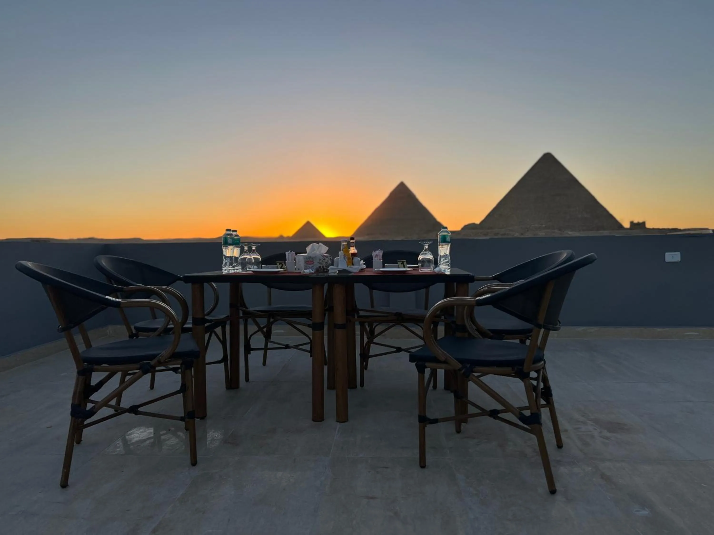 Patio in Pyramids Hotel