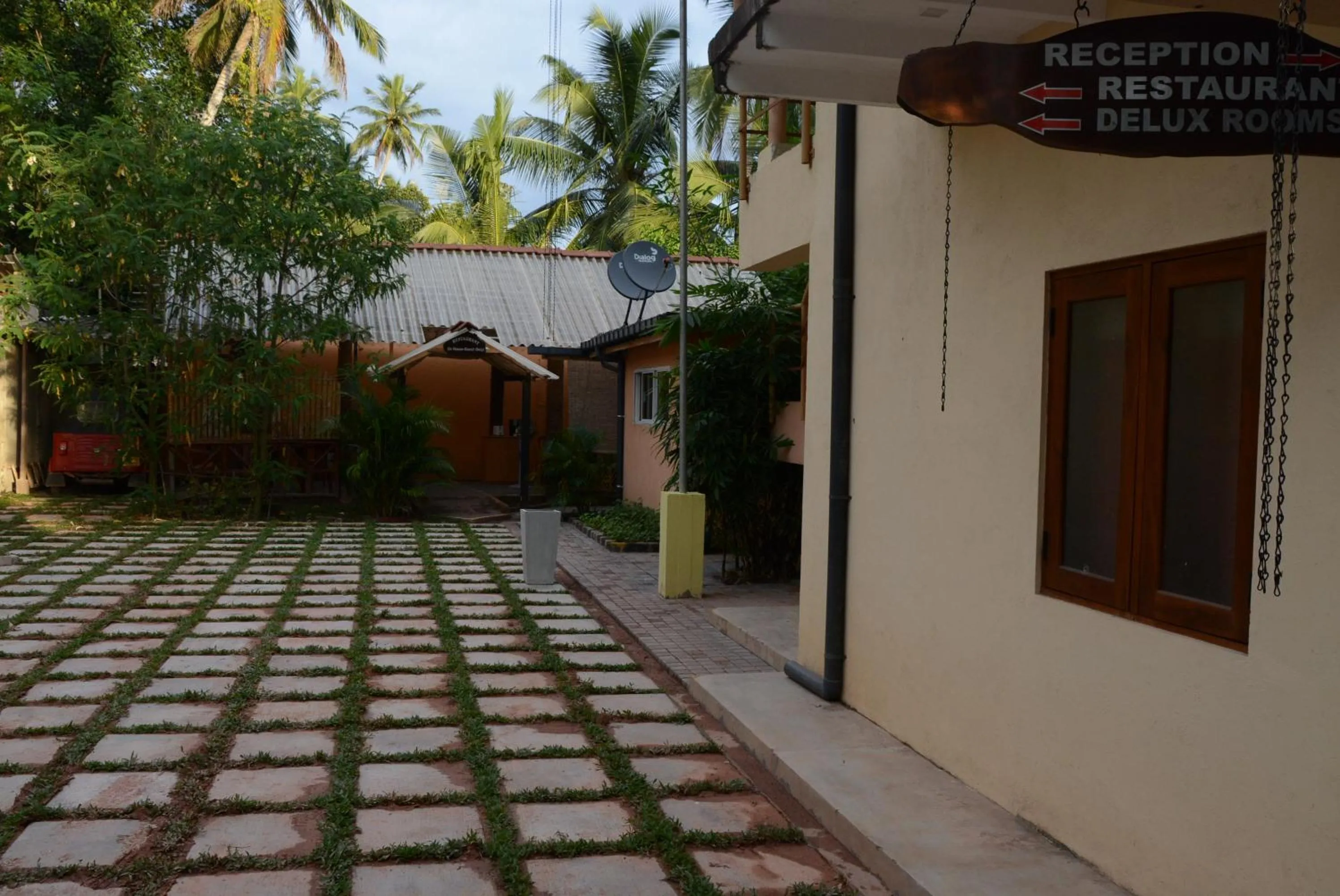 Garden view in Hotel Thilon