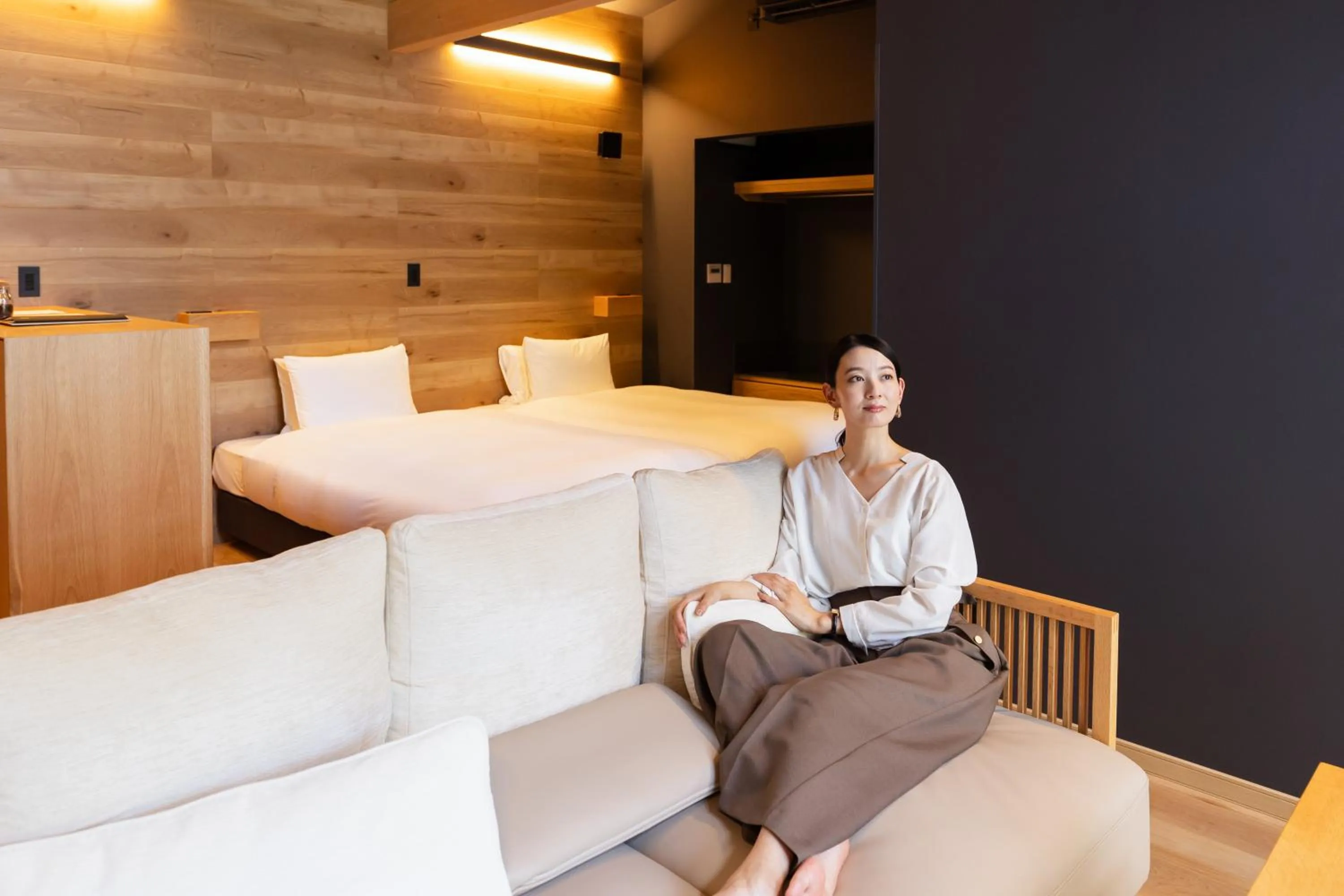 Living room, Bed in 7c villa and winery