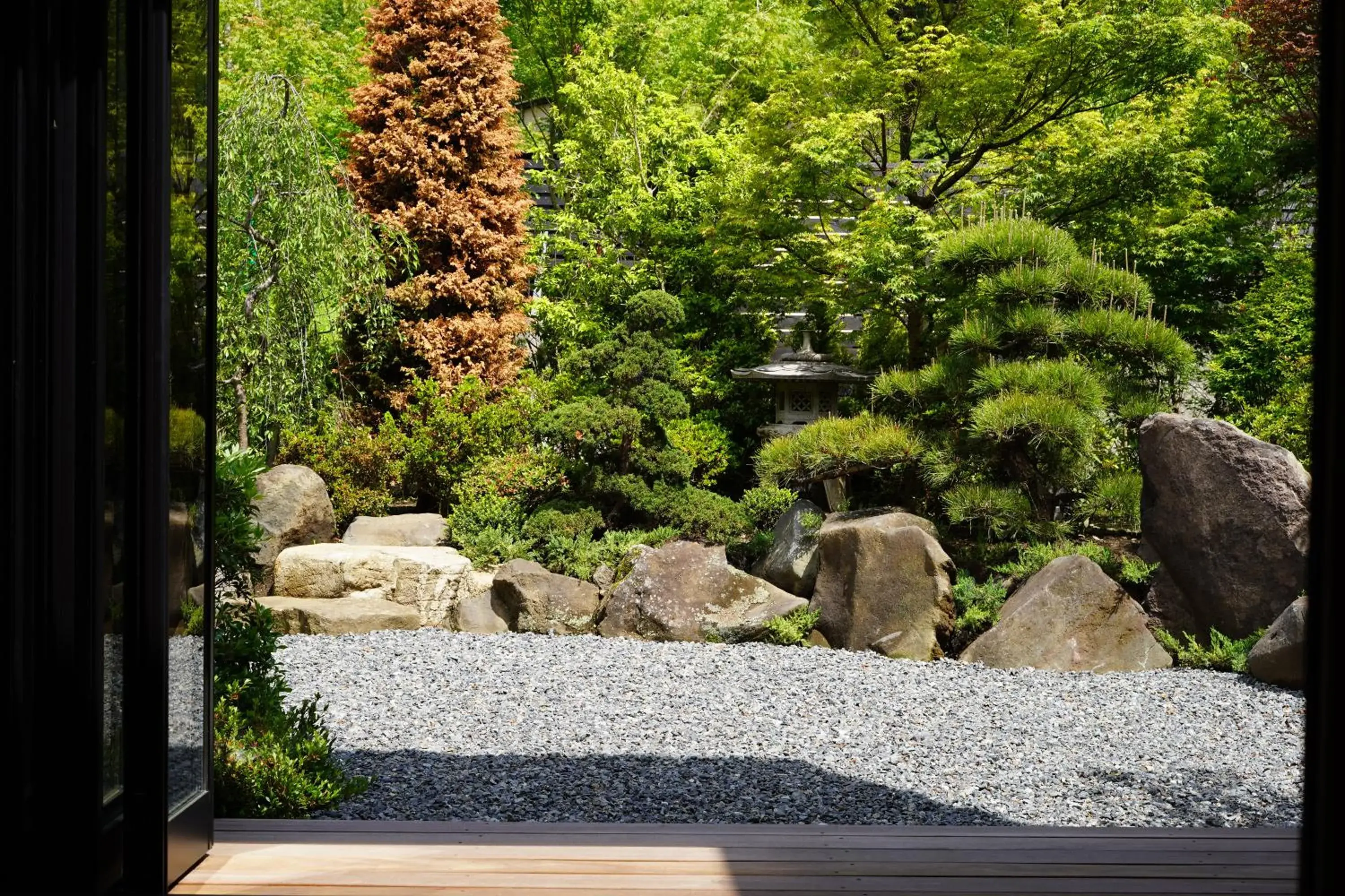 Garden view in 7c villa and winery Garden view in 7c villa and winery