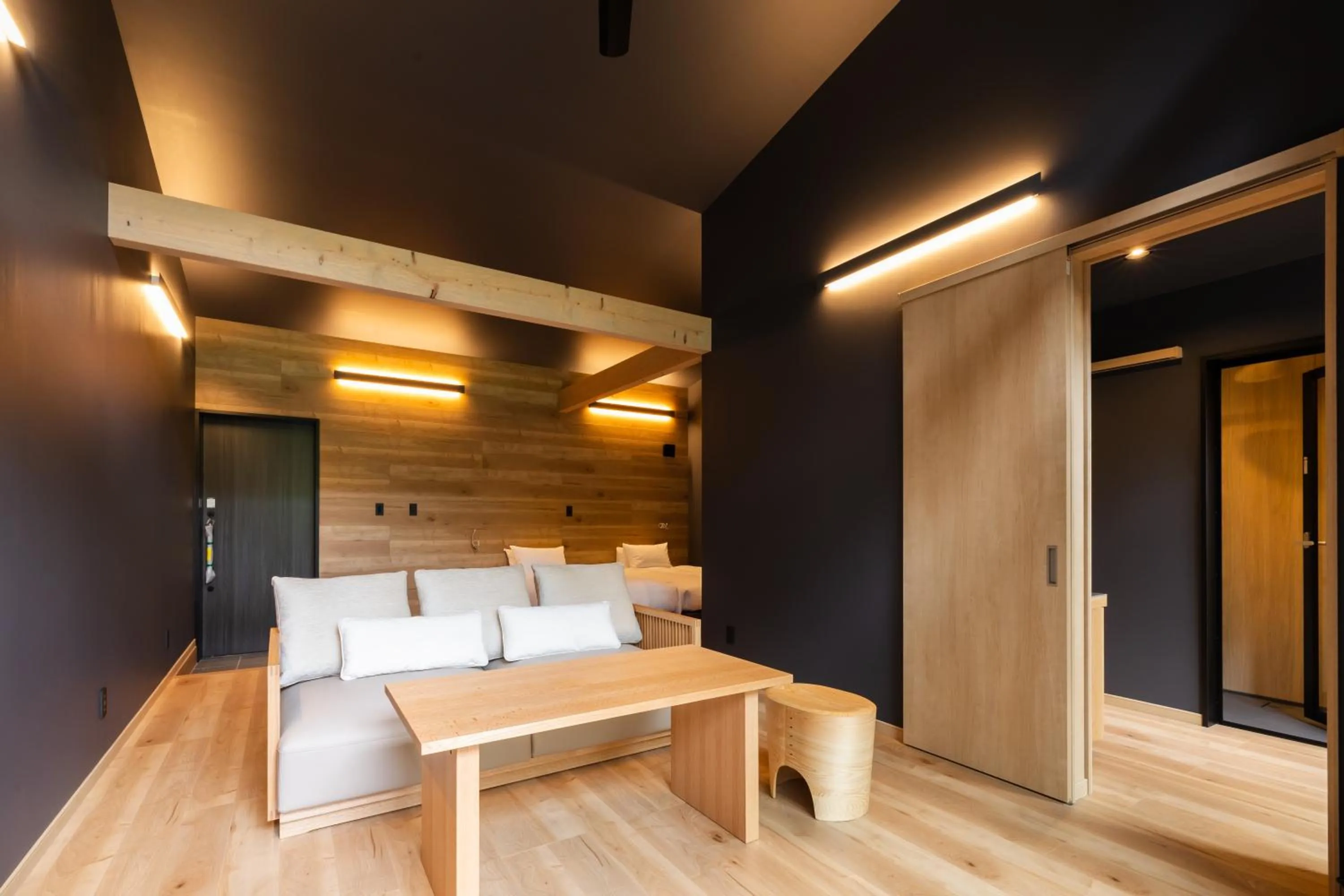 Living room, Bed in 7c villa and winery