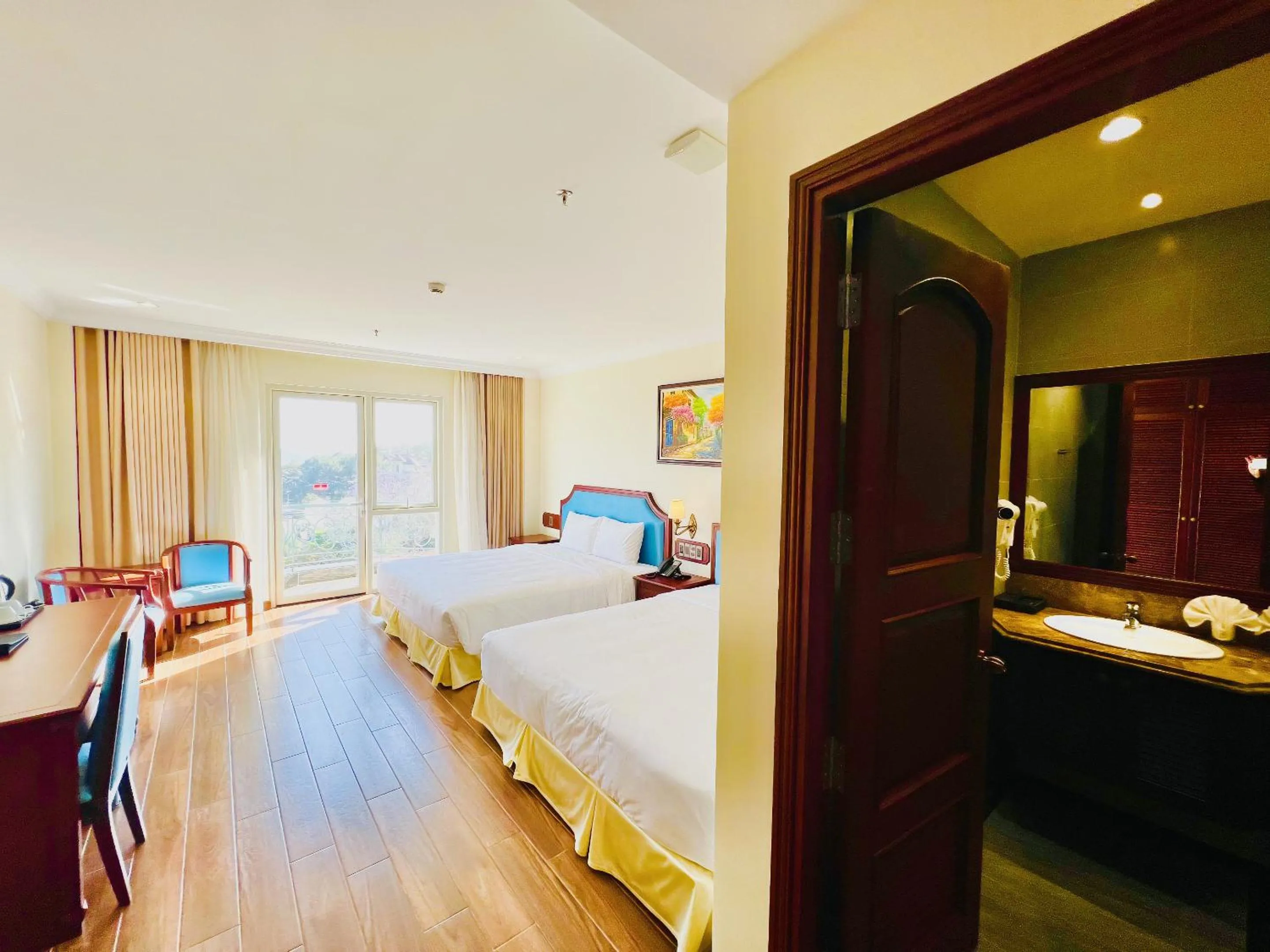 Bed in CALYSSA HOTELS & VILLAGE