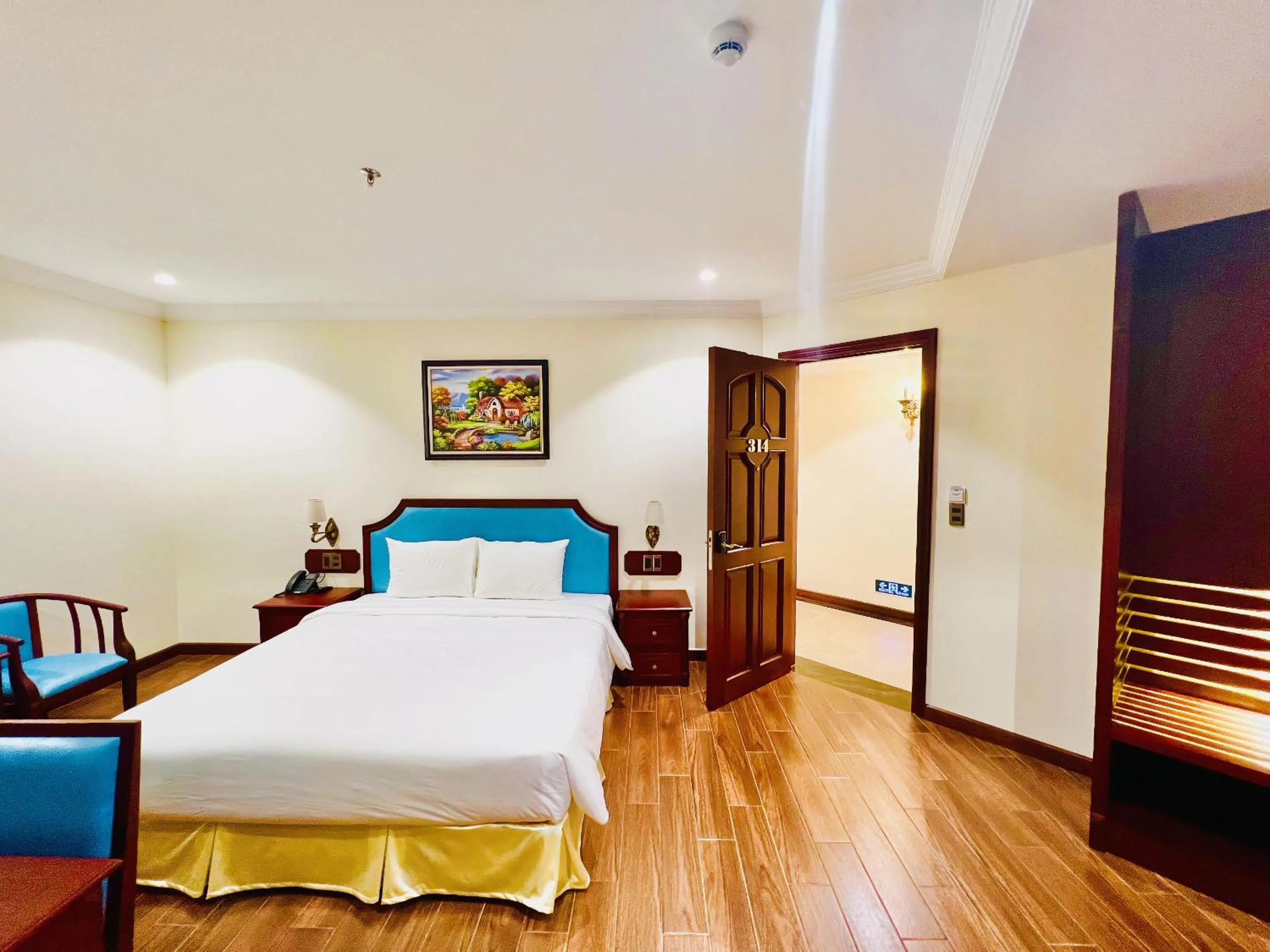 Bed in CALYSSA HOTELS & VILLAGE