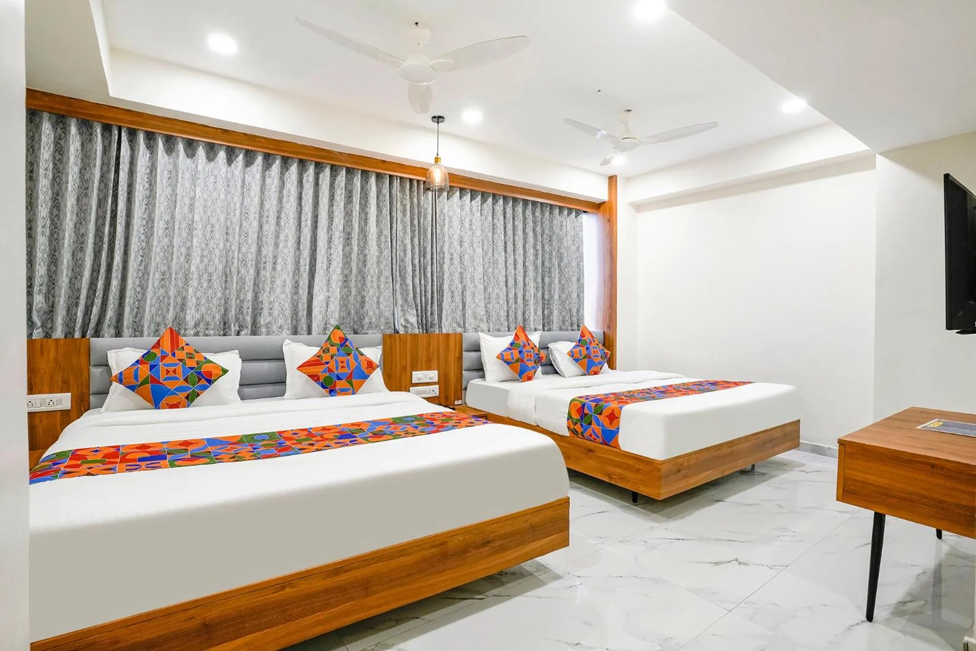 Bed in FabHotel Namantra - Nr Apollo Circle Sardar Patel Ring Road