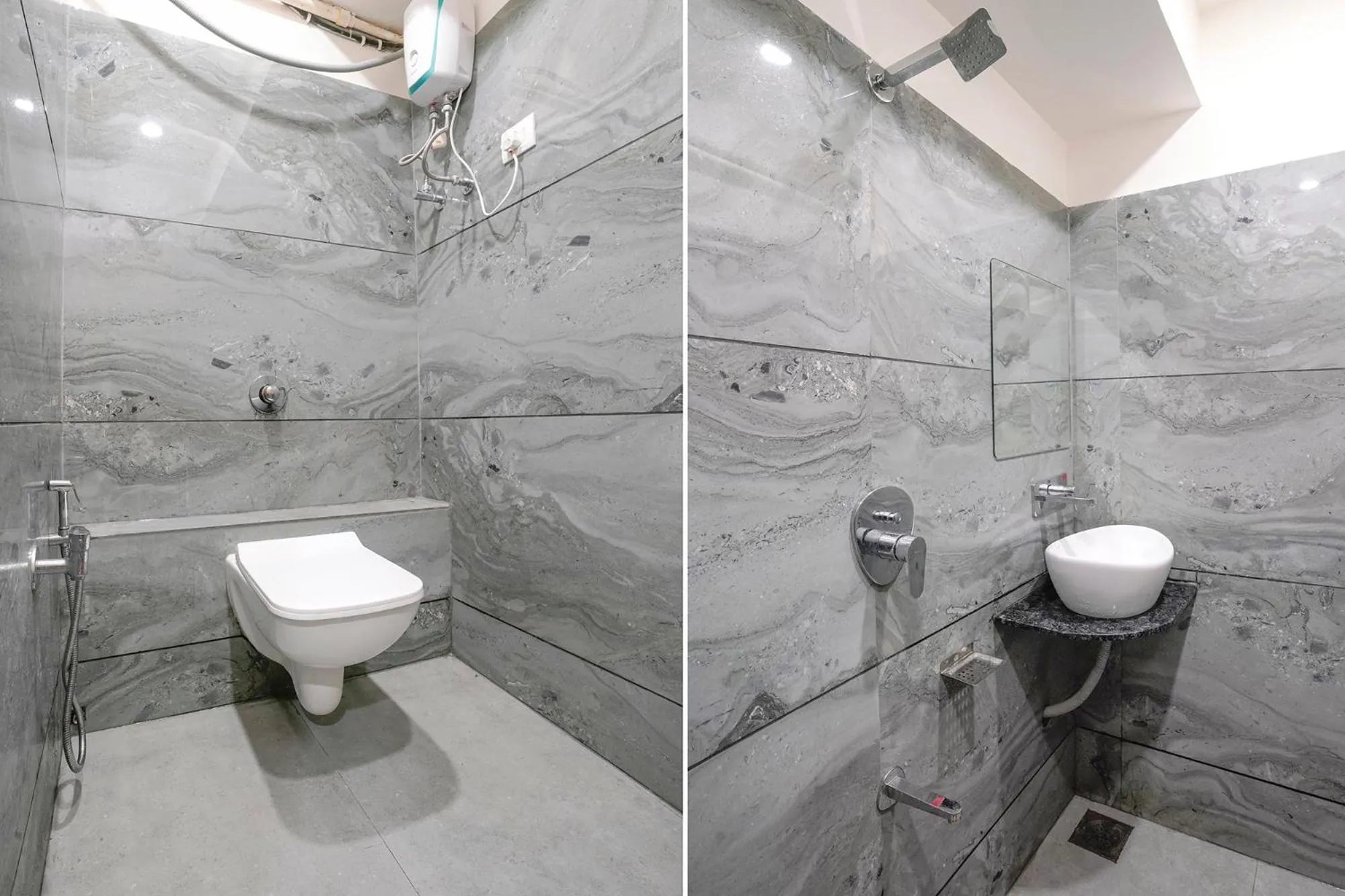 Bathroom in FabHotel Namantra - Nr Apollo Circle Sardar Patel Ring Road